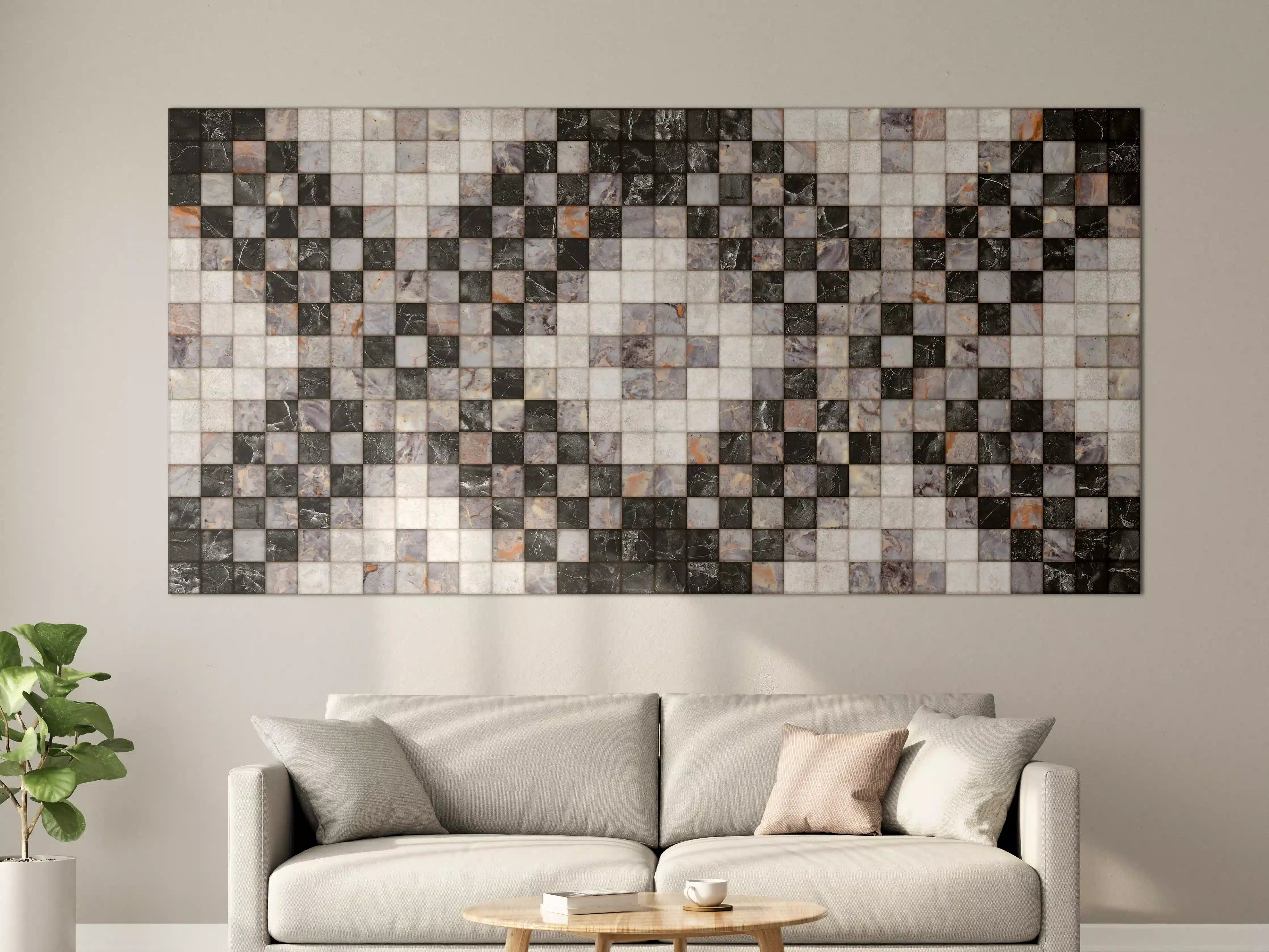 Große Wandbilder - Marmor Textur - Retro-Muster