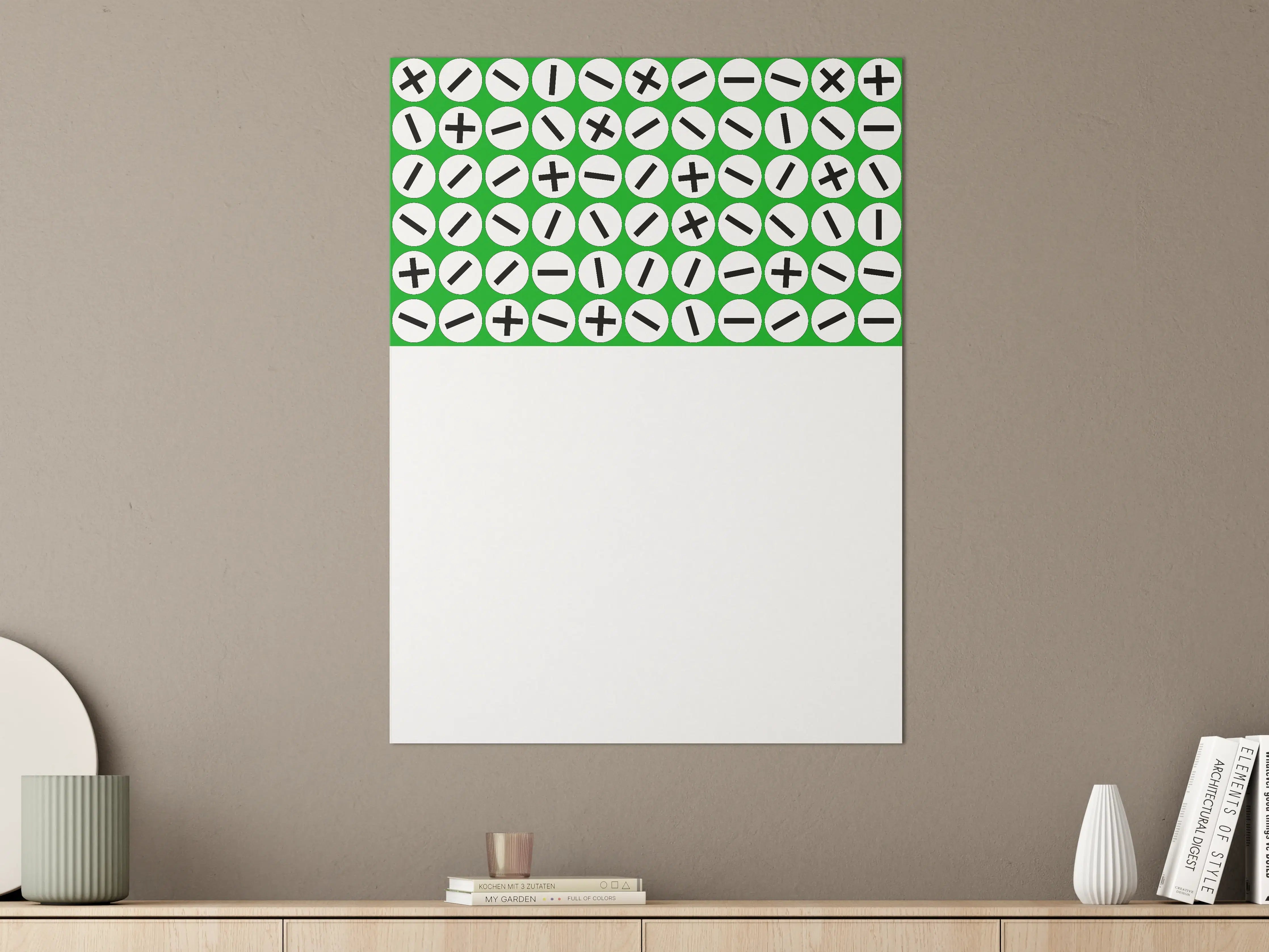 Große Wandbilder - Mathematische Symbole in modernem Design