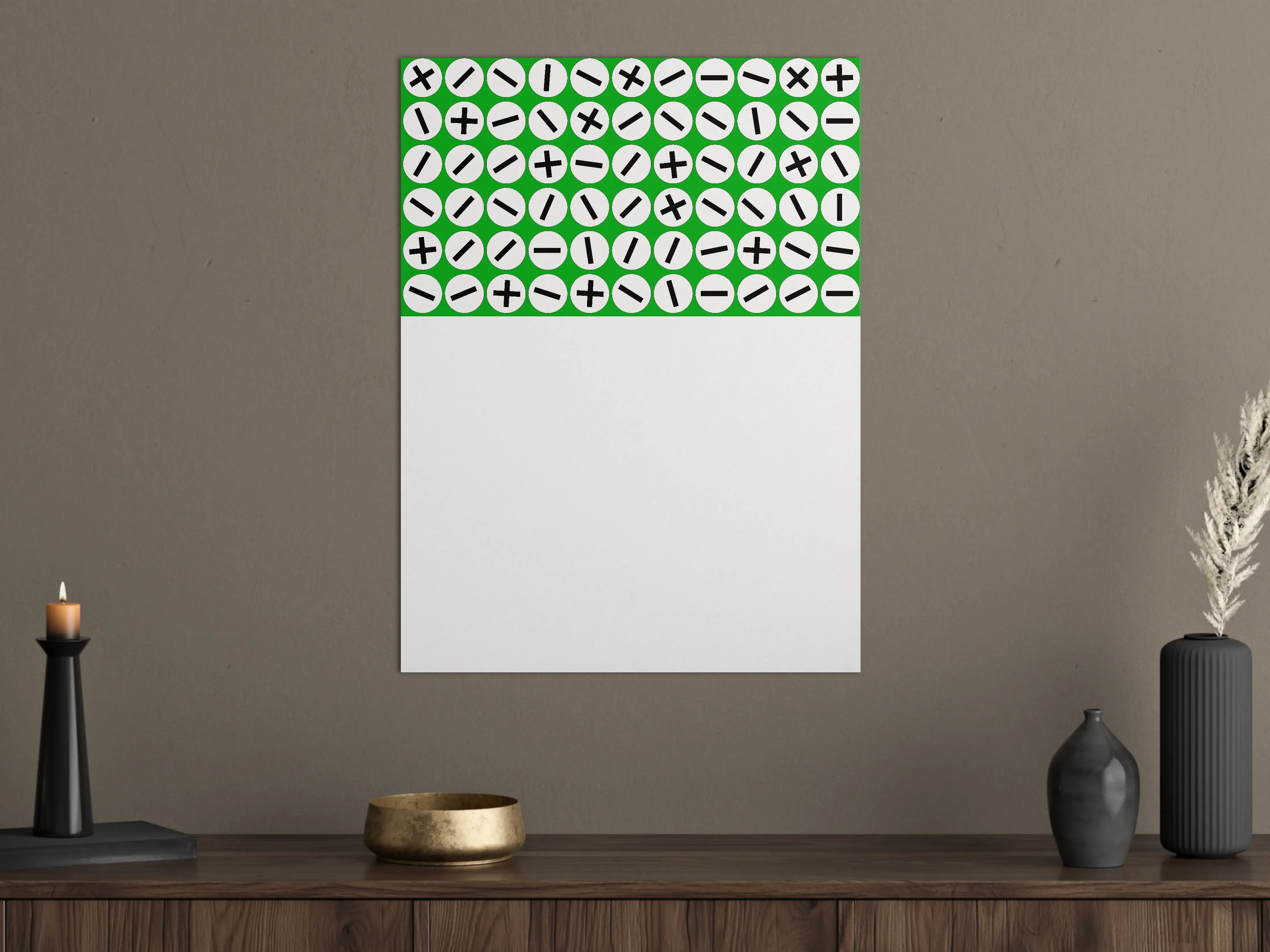 Große Wandbilder - Mathematische Symbole in modernem Design