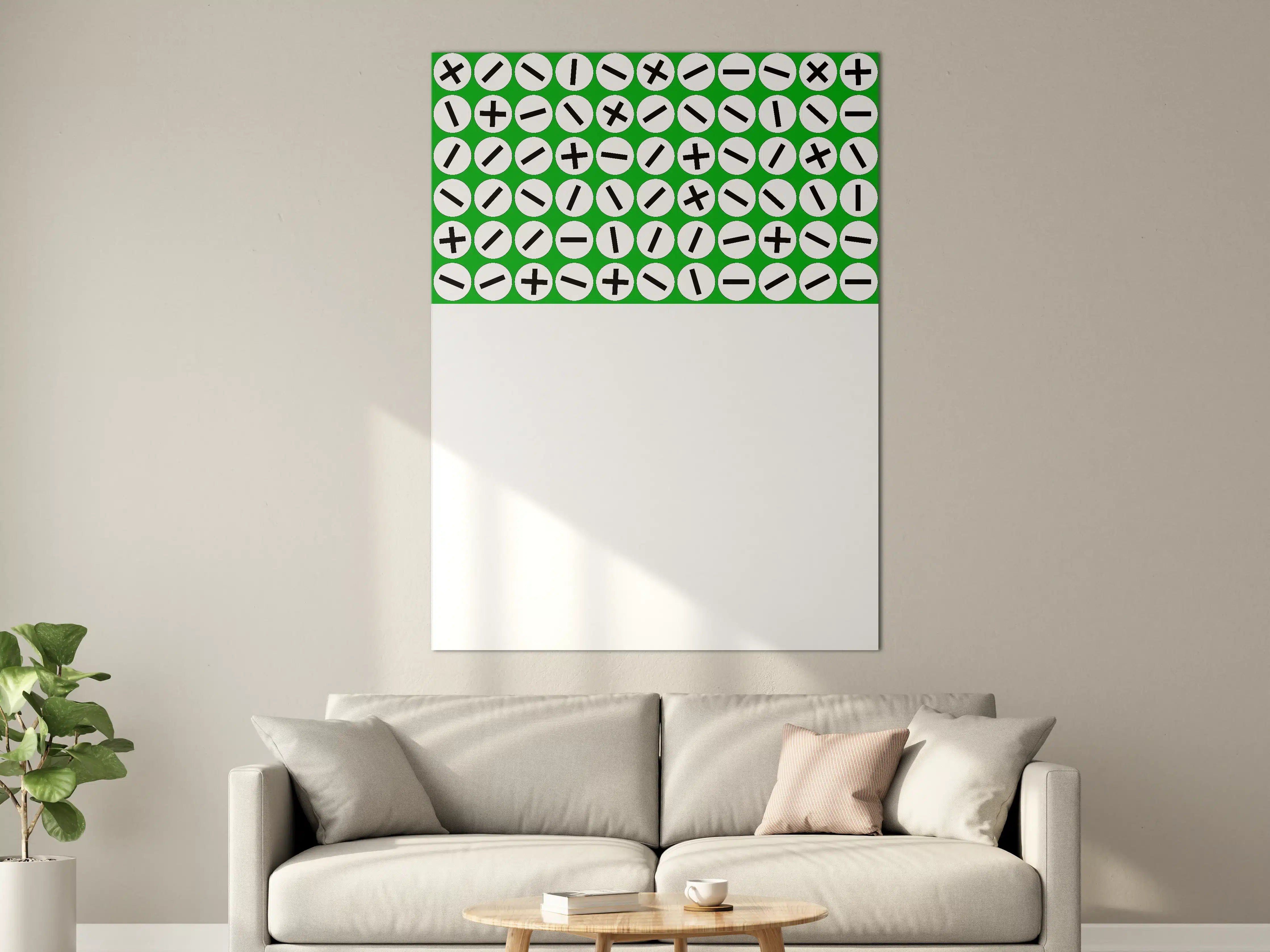 Große Wandbilder - Mathematische Symbole in modernem Design