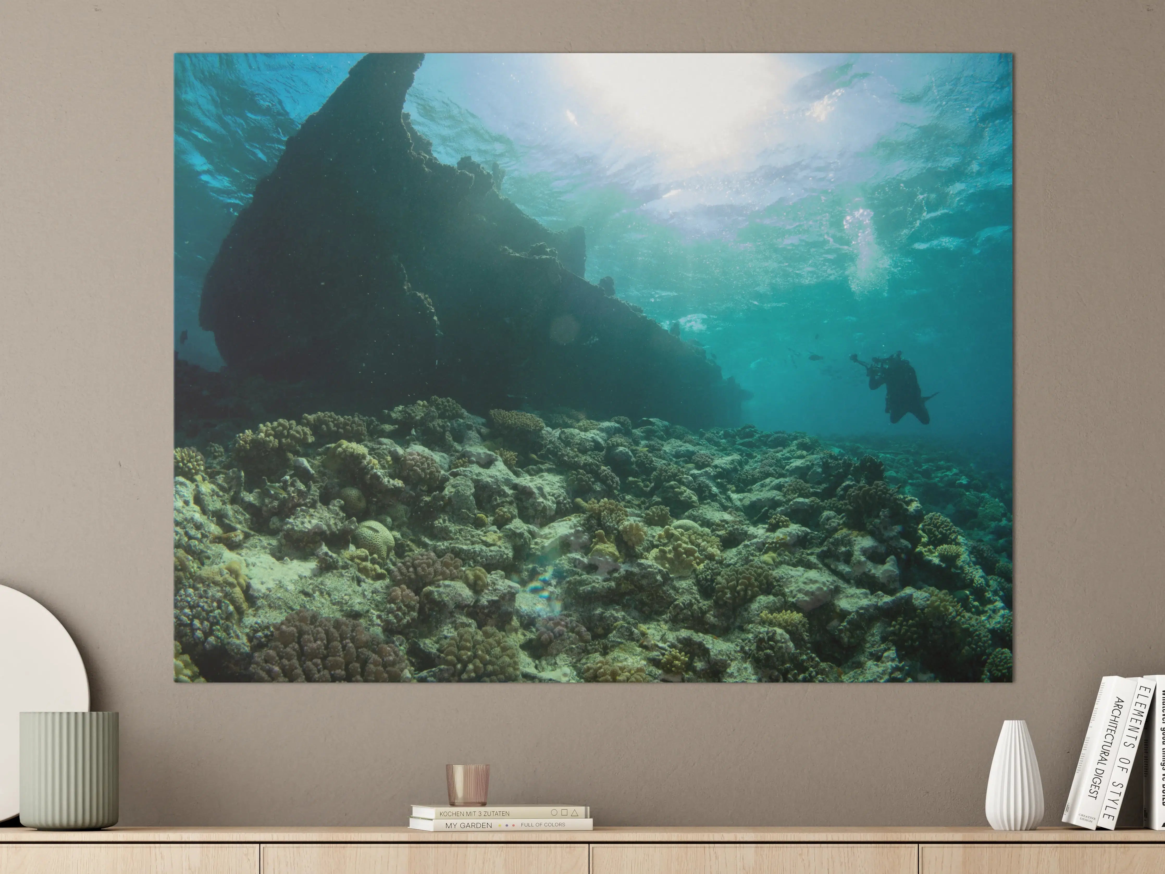 Große Wandbilder - Meeresboden mit Unterwasserleben