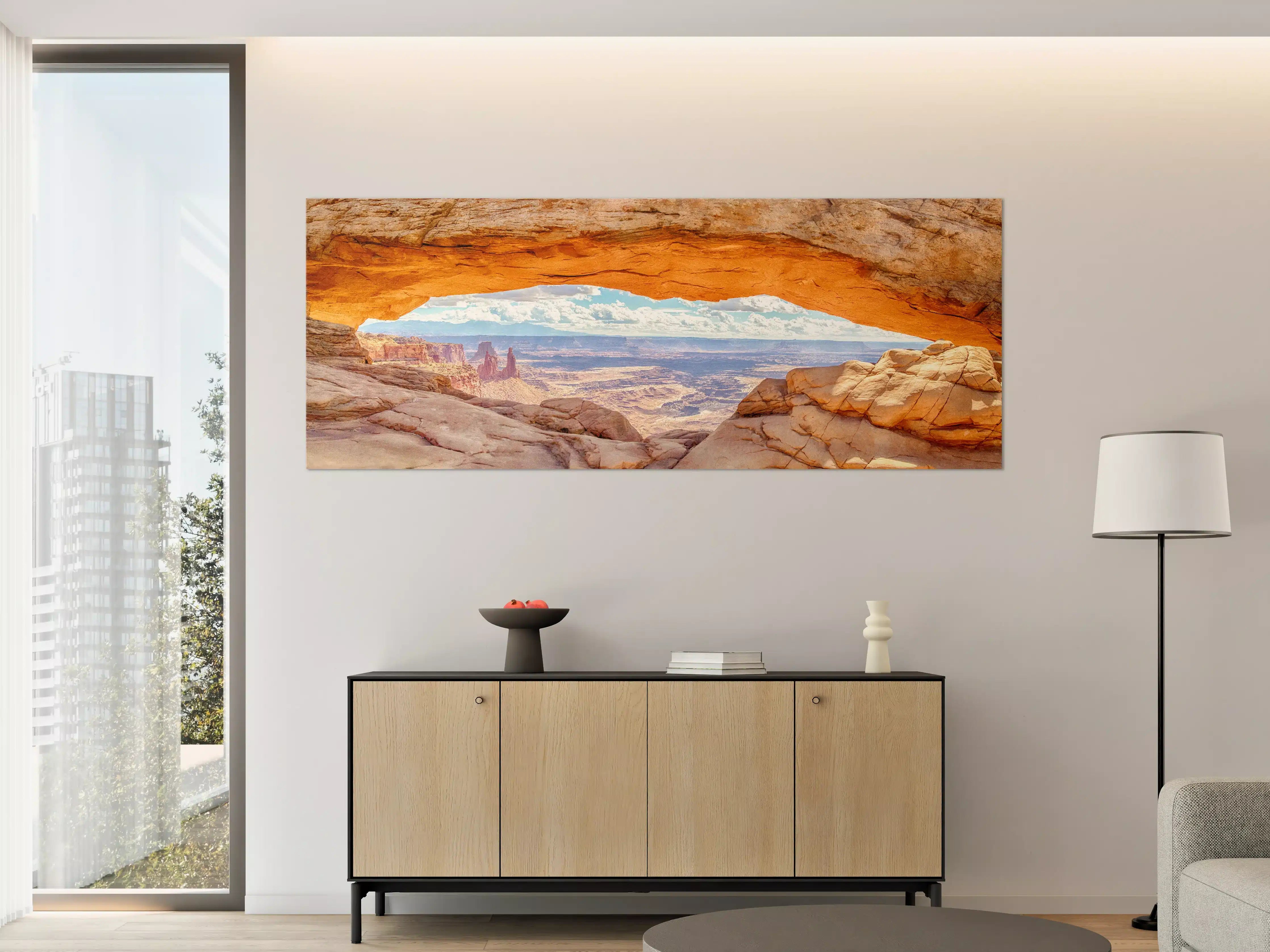 Große Wandbilder - Mesa Arch-Panorama bei Sonnenaufgang