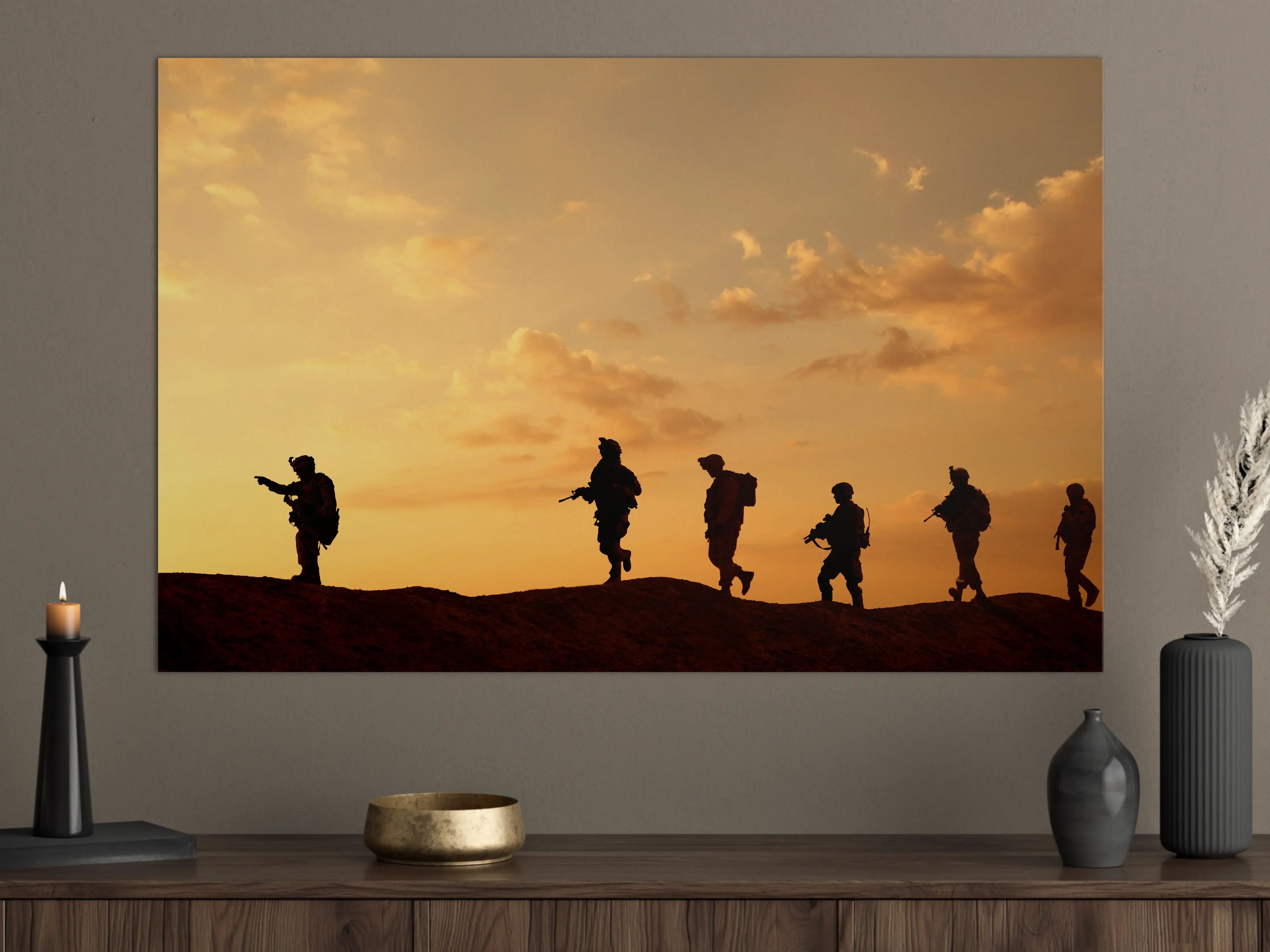 Große Wandbilder - Militärische Truppen