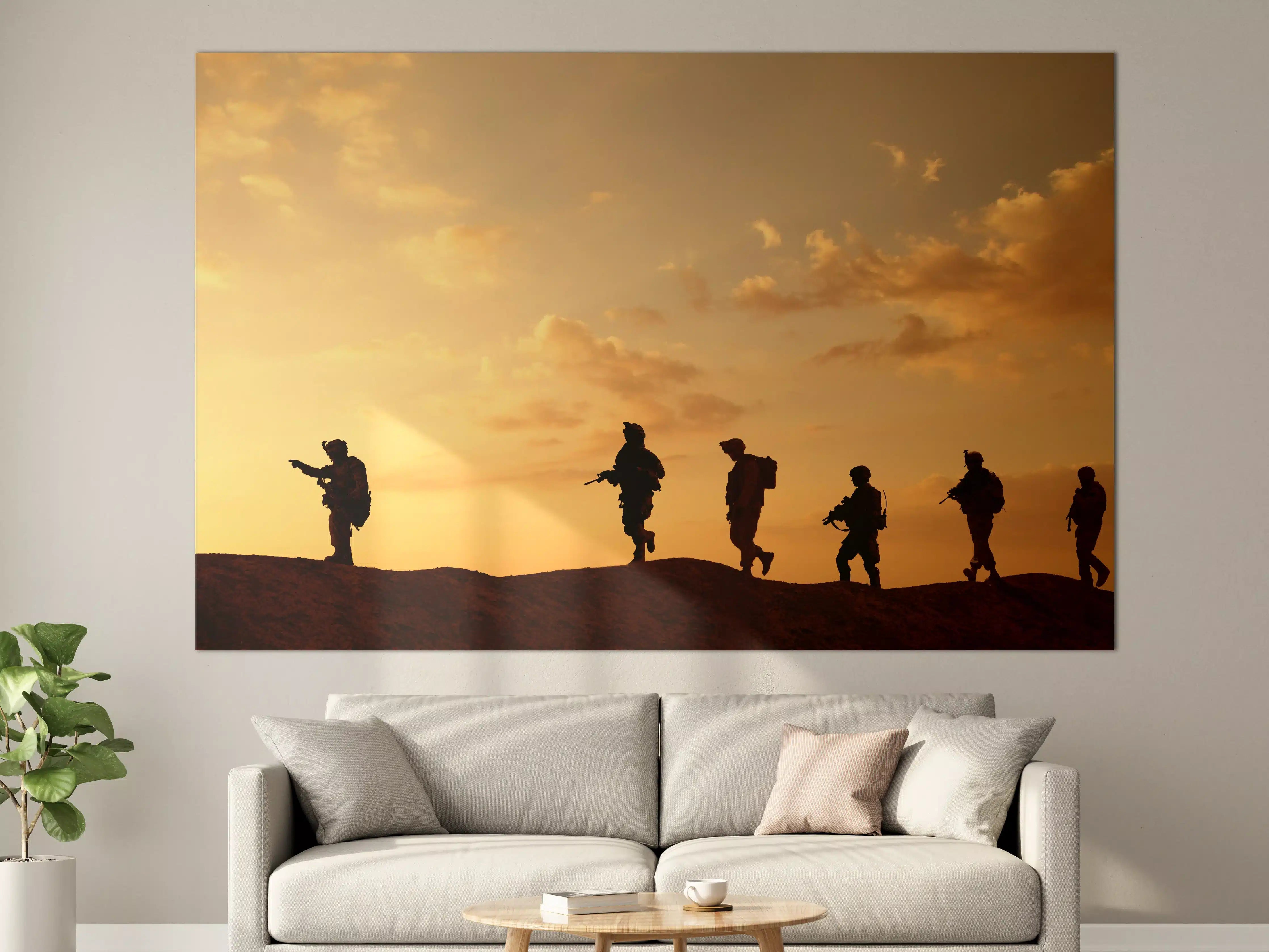 Große Wandbilder - Militärische Truppen