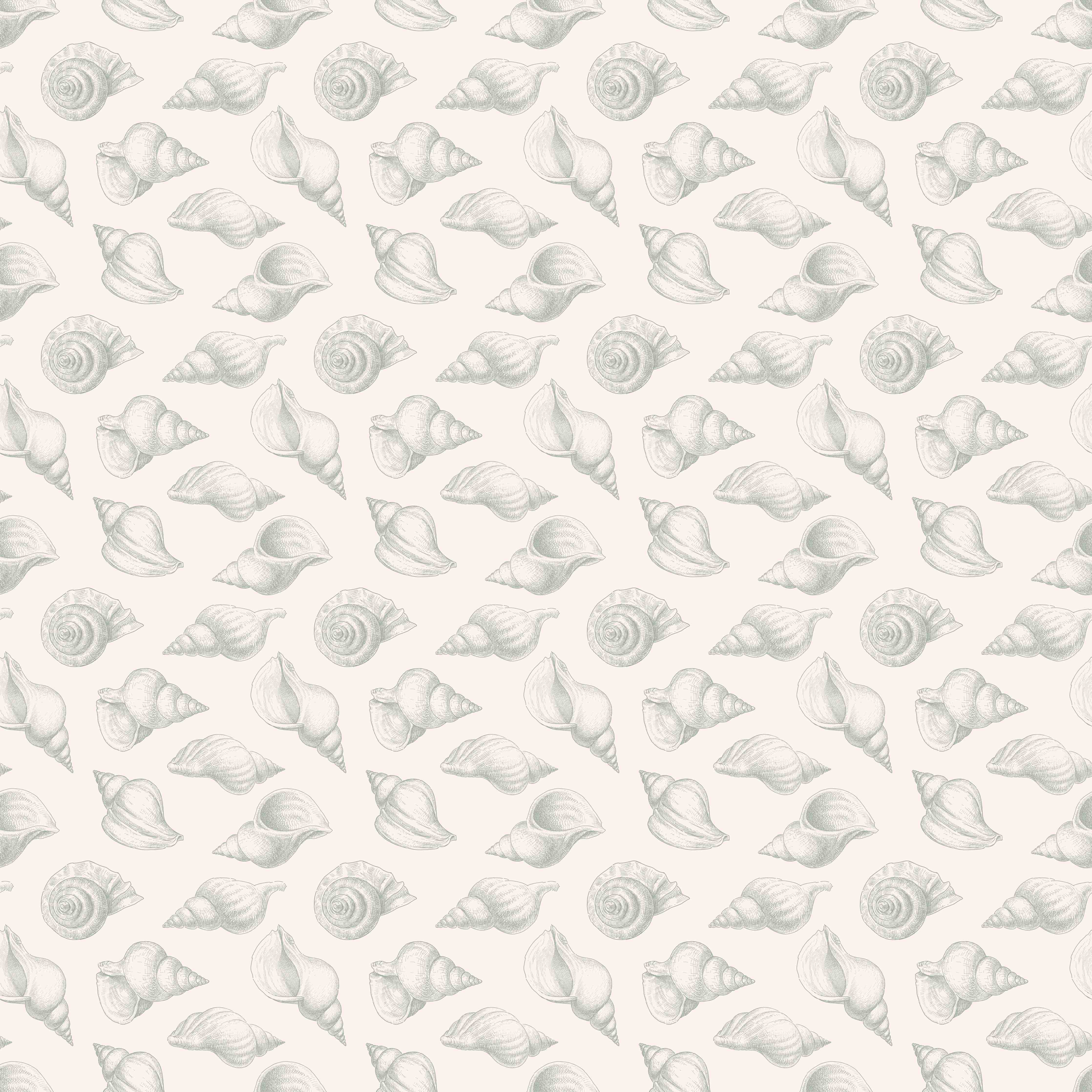 Große Wandbilder-Minimal Muschelmuster Beige-Grau