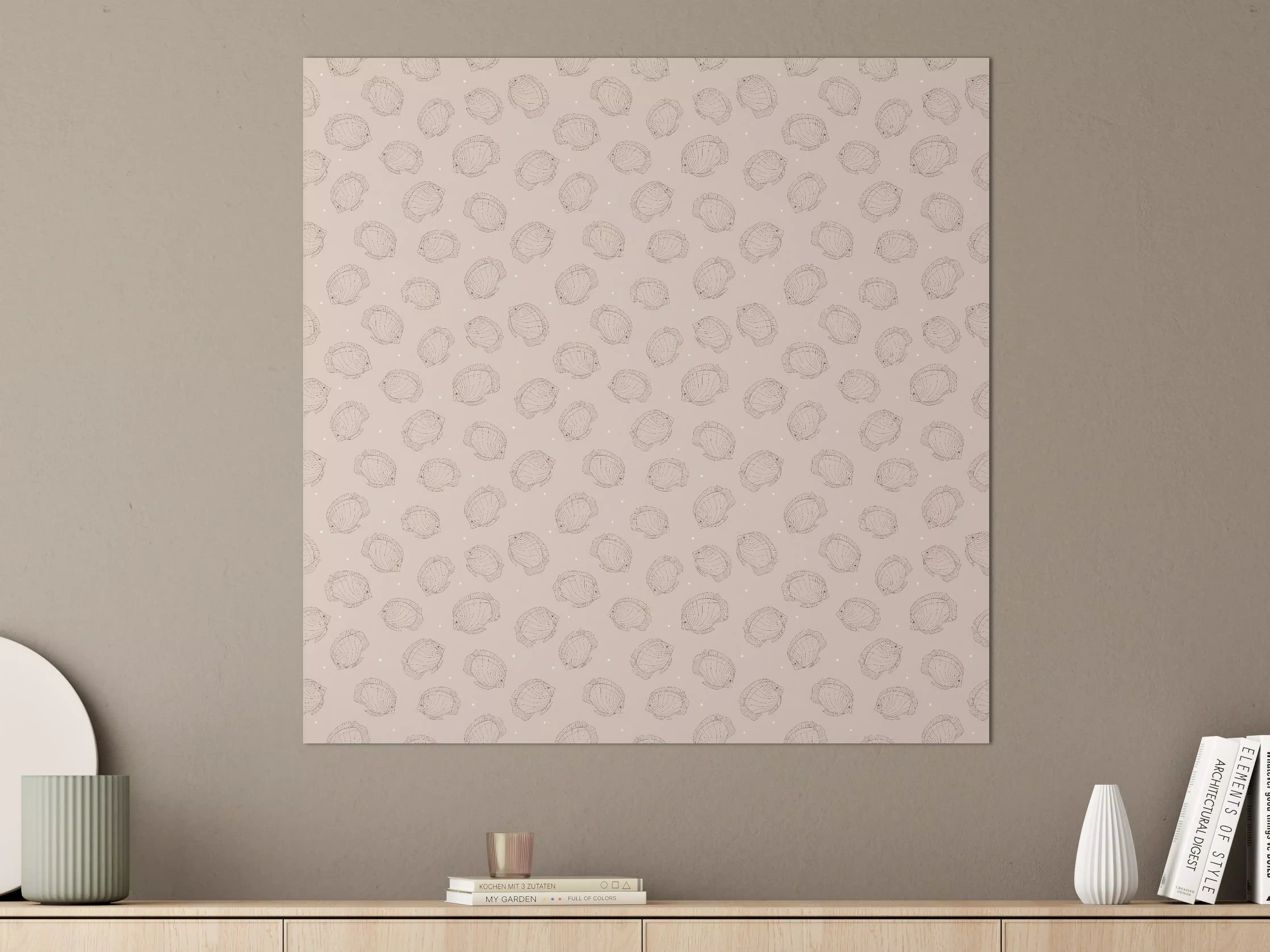 Große Wandbilder - Minimalistische Fische Beige-Rosa