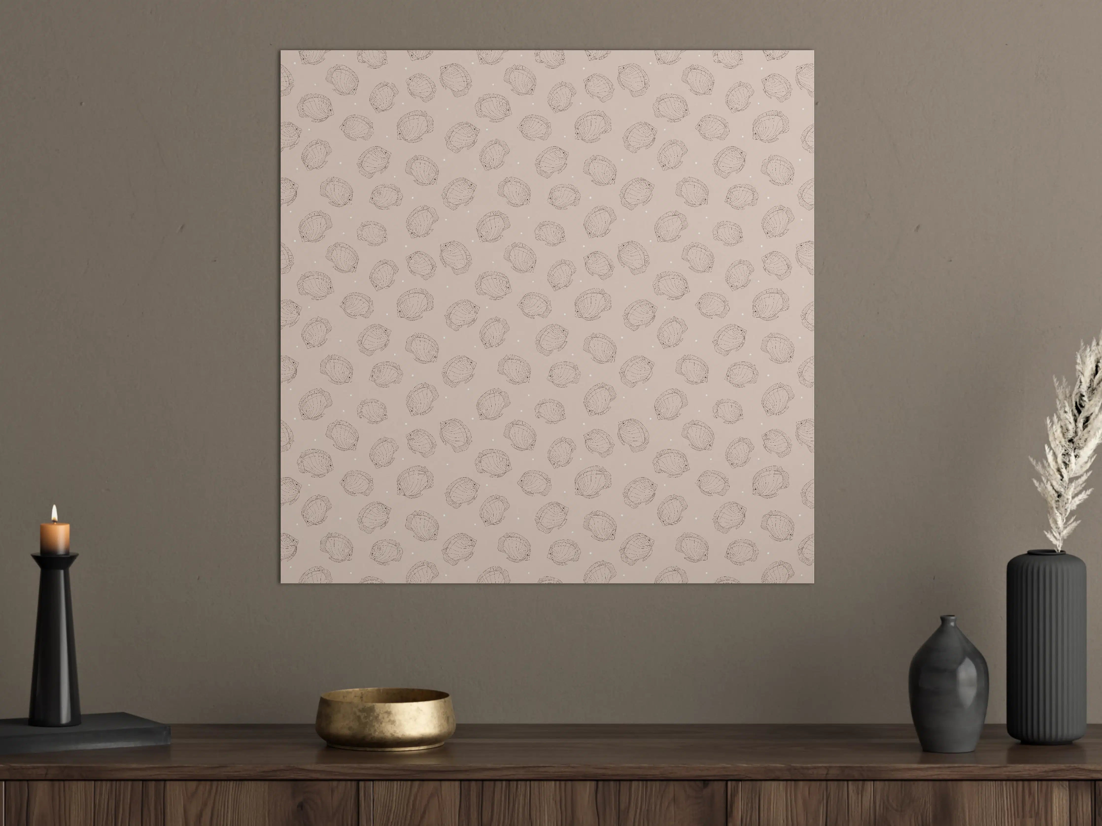 Große Wandbilder - Minimalistische Fische Beige-Rosa