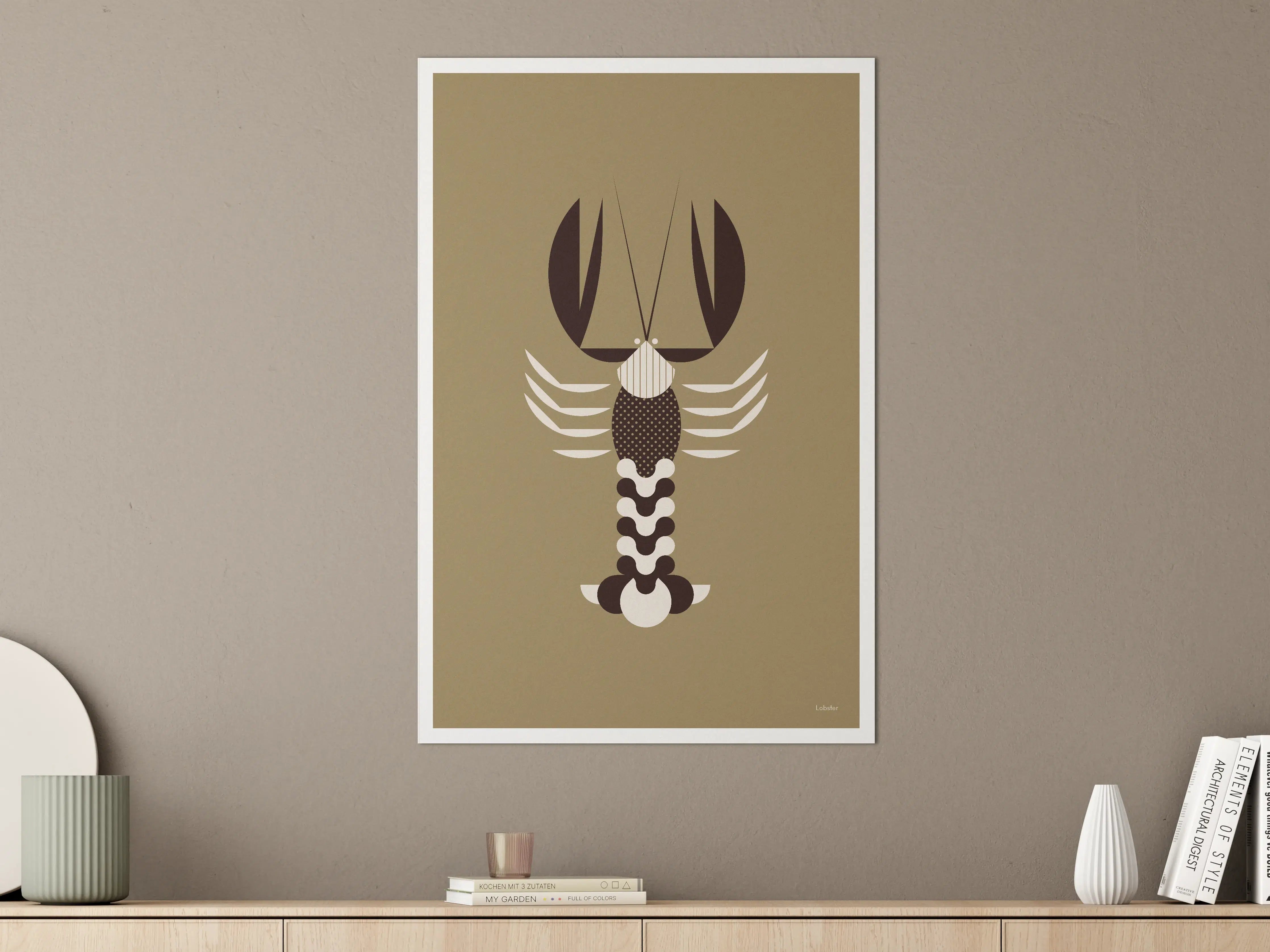Große Wandbilder - Minimalistische Rex-Lithographie