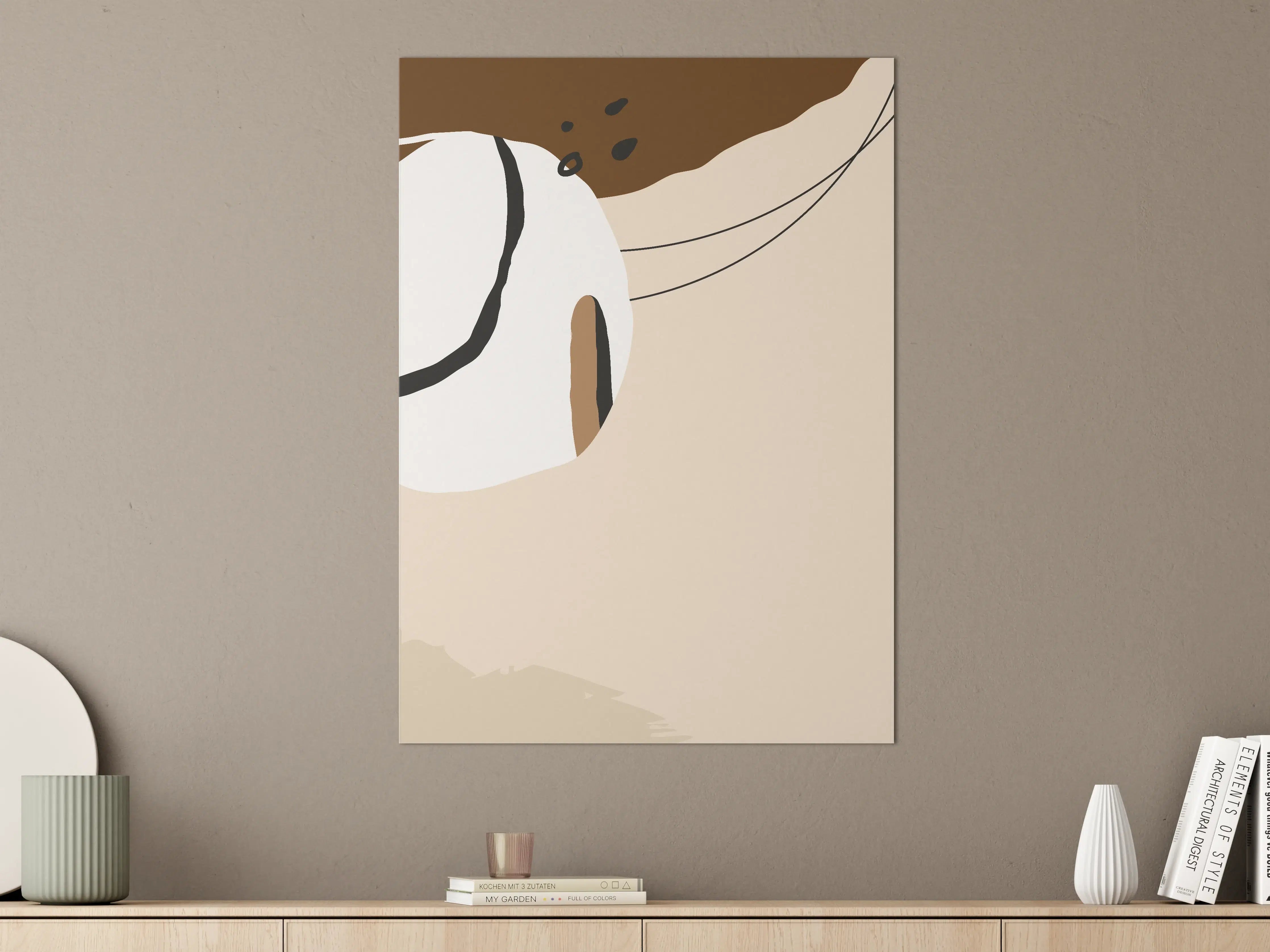 Große Wandbilder - Minimalistischer Sonnenbrille-Ausschnitt