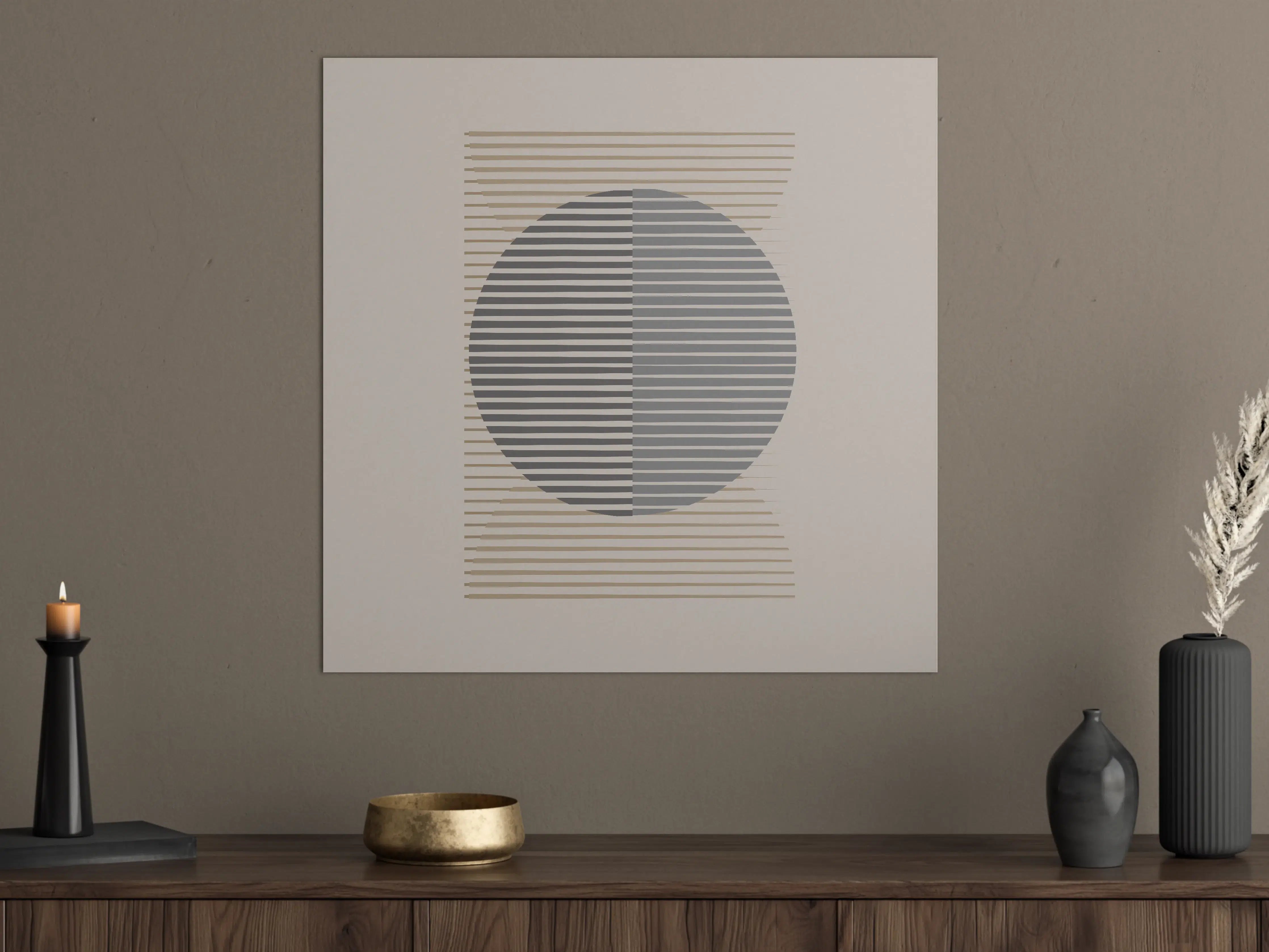 Große Wandbilder - Minimalistisches Geometriedesign