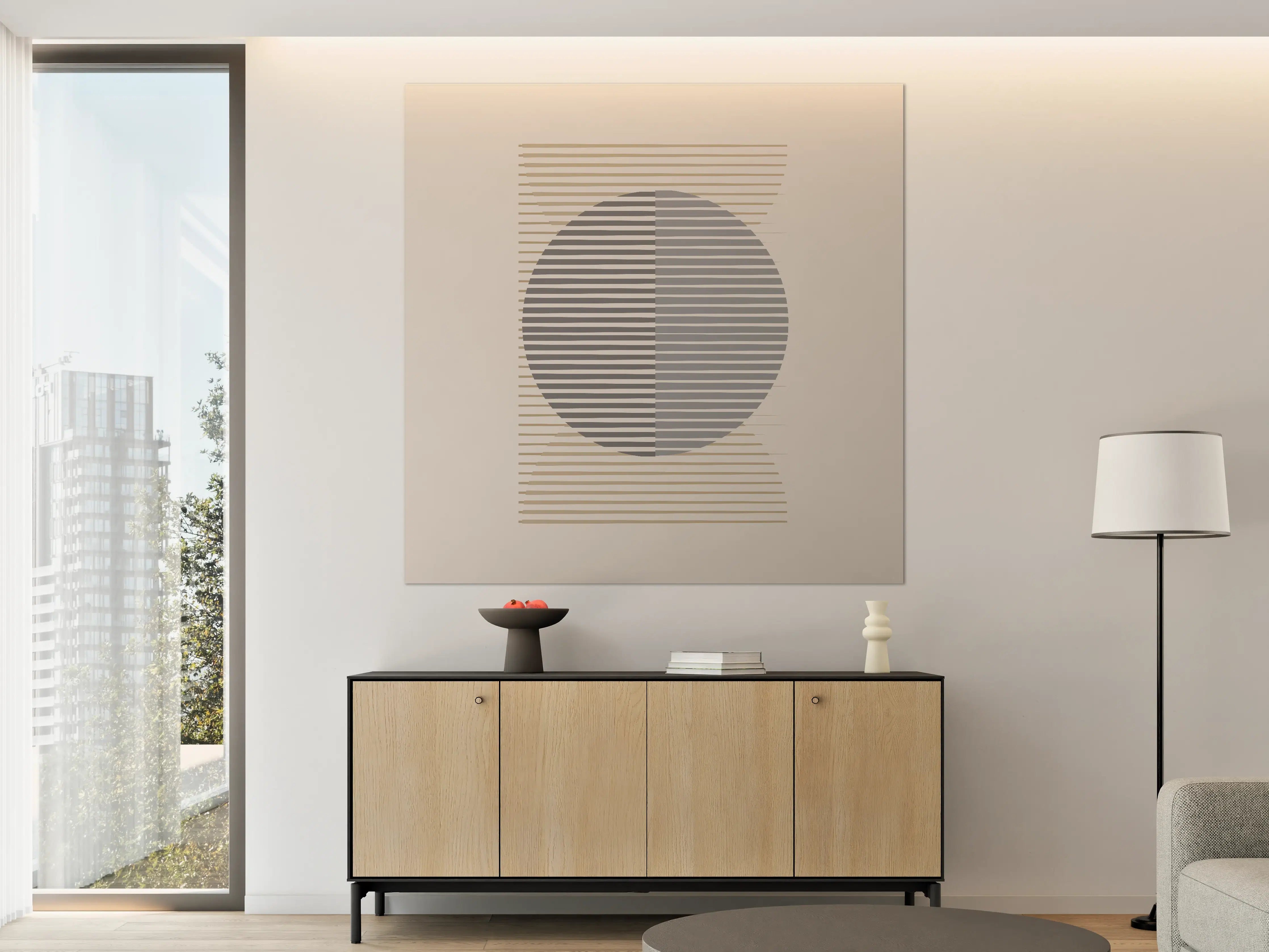 Große Wandbilder - Minimalistisches Geometriedesign