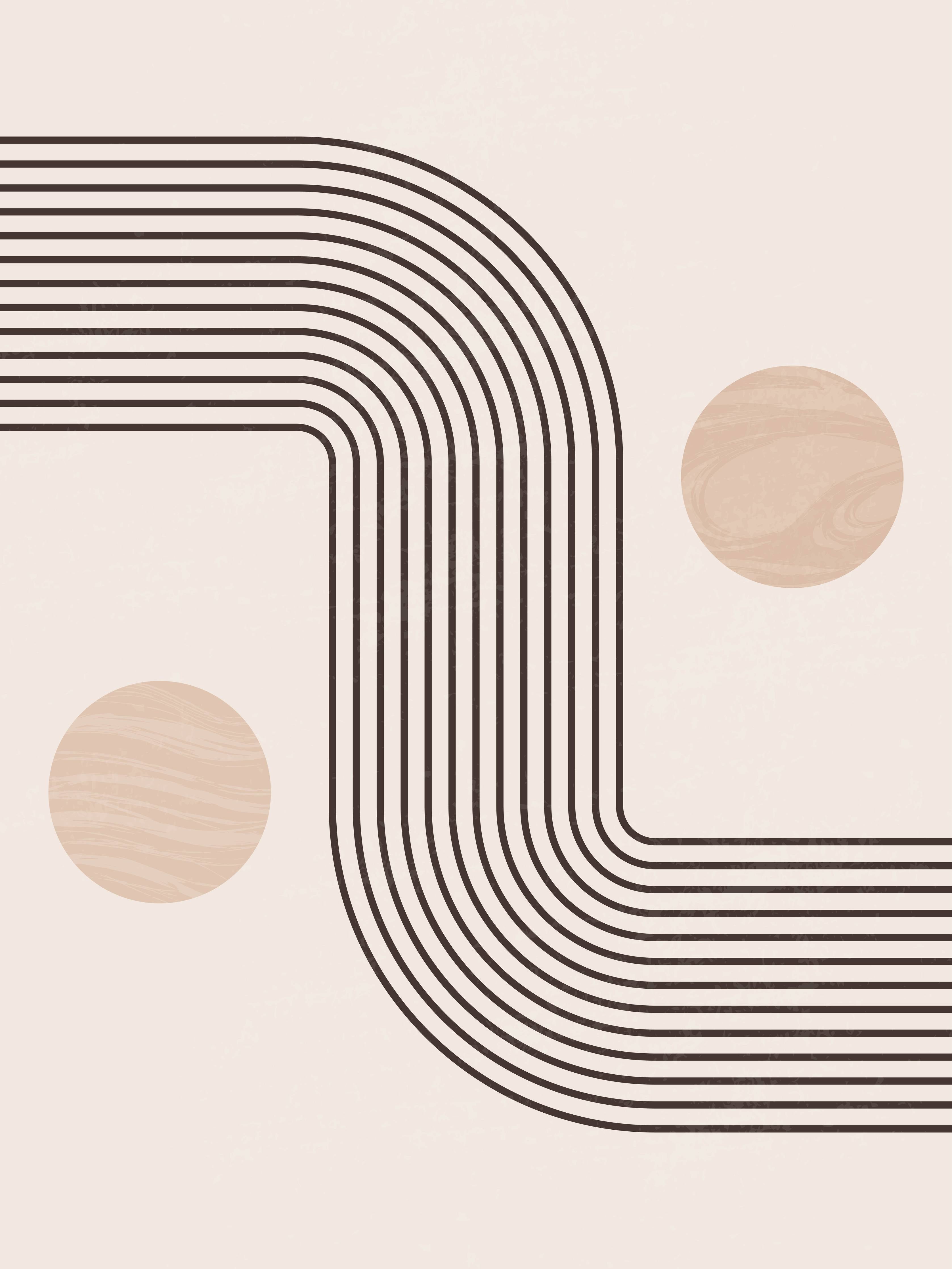 Große Wandbilder-Minimalistisches Linien-Design