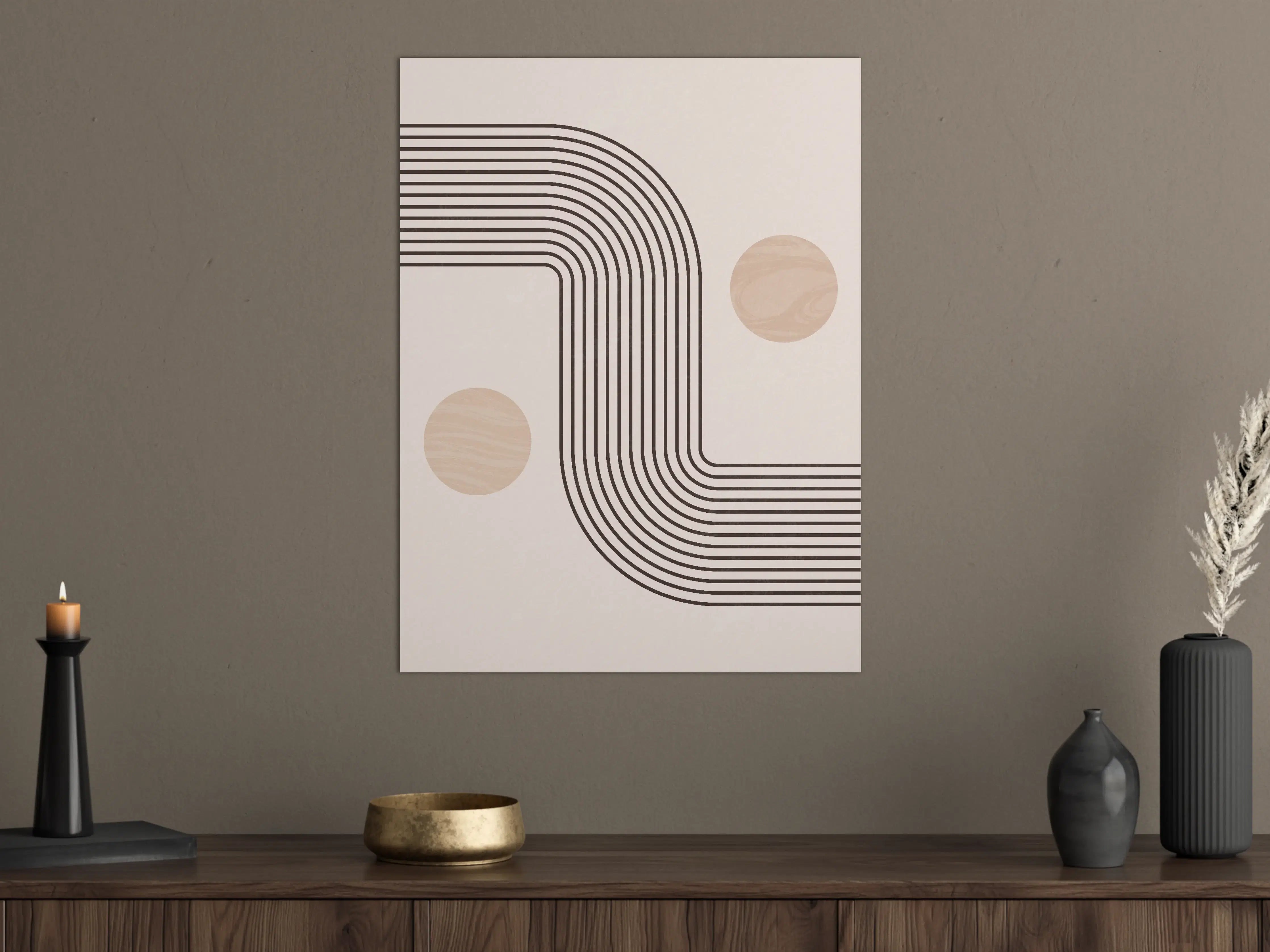 Große Wandbilder - Minimalistisches Linien-Design