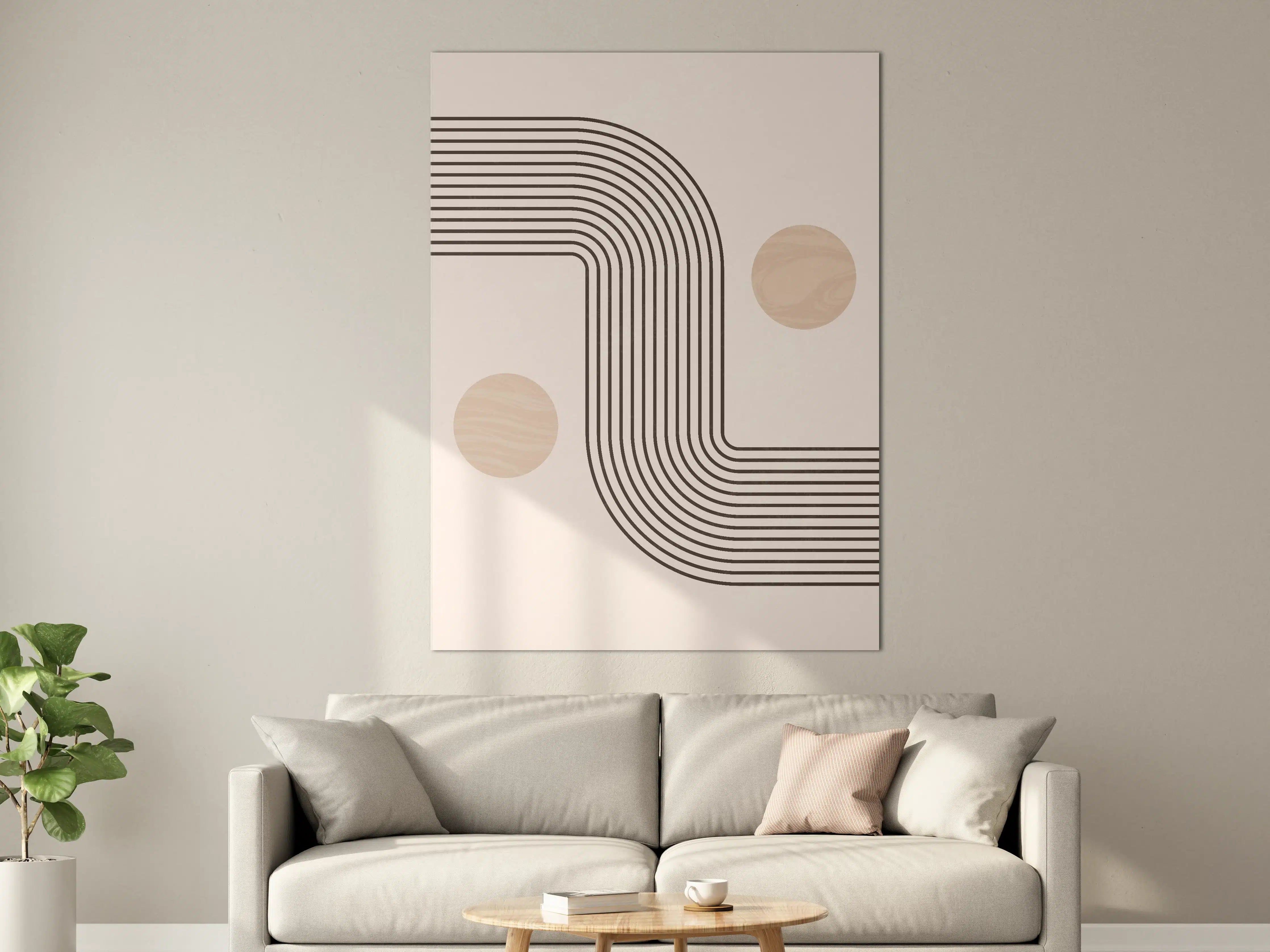 Große Wandbilder - Minimalistisches Linien-Design