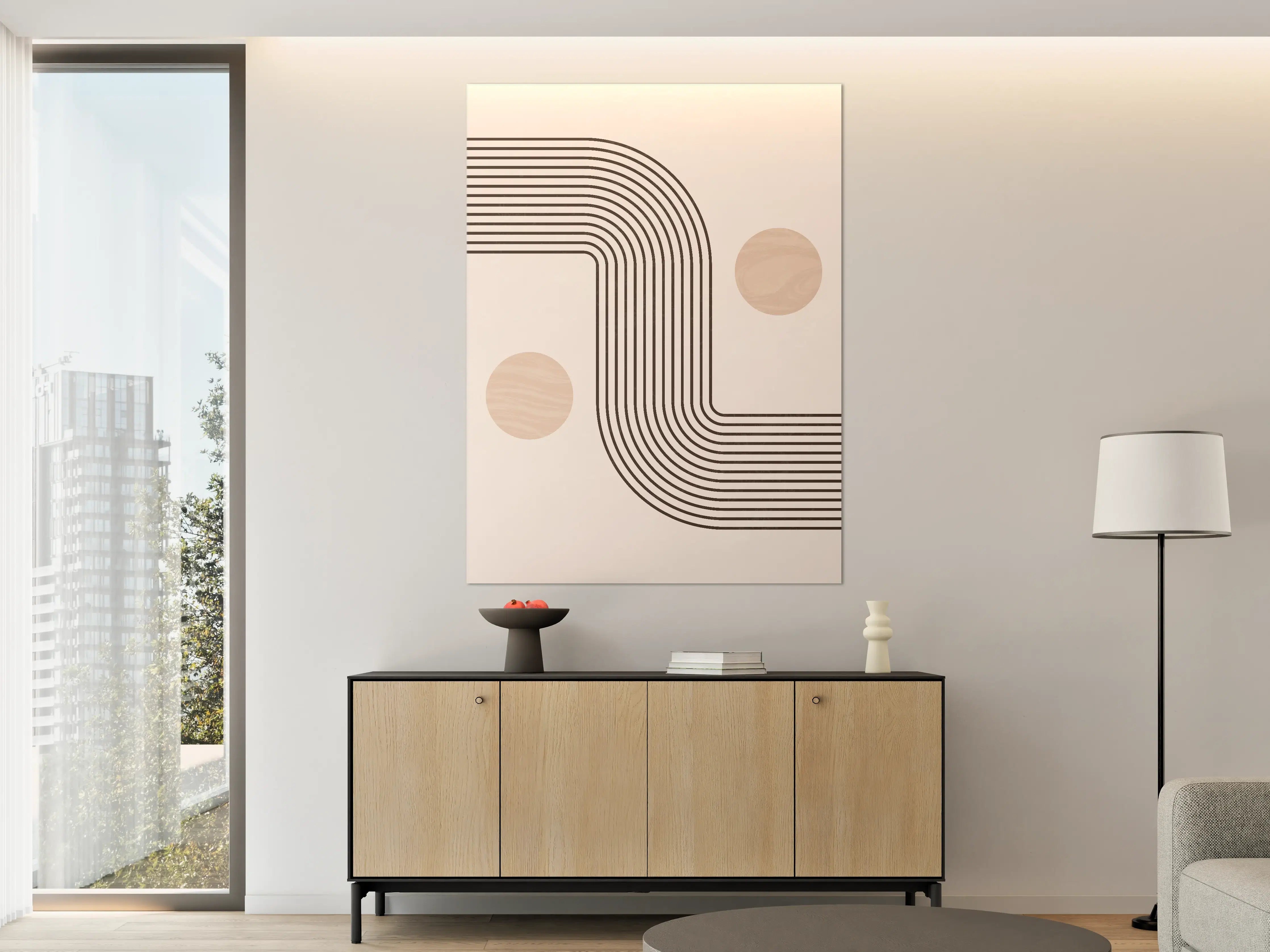 Große Wandbilder - Minimalistisches Linien-Design