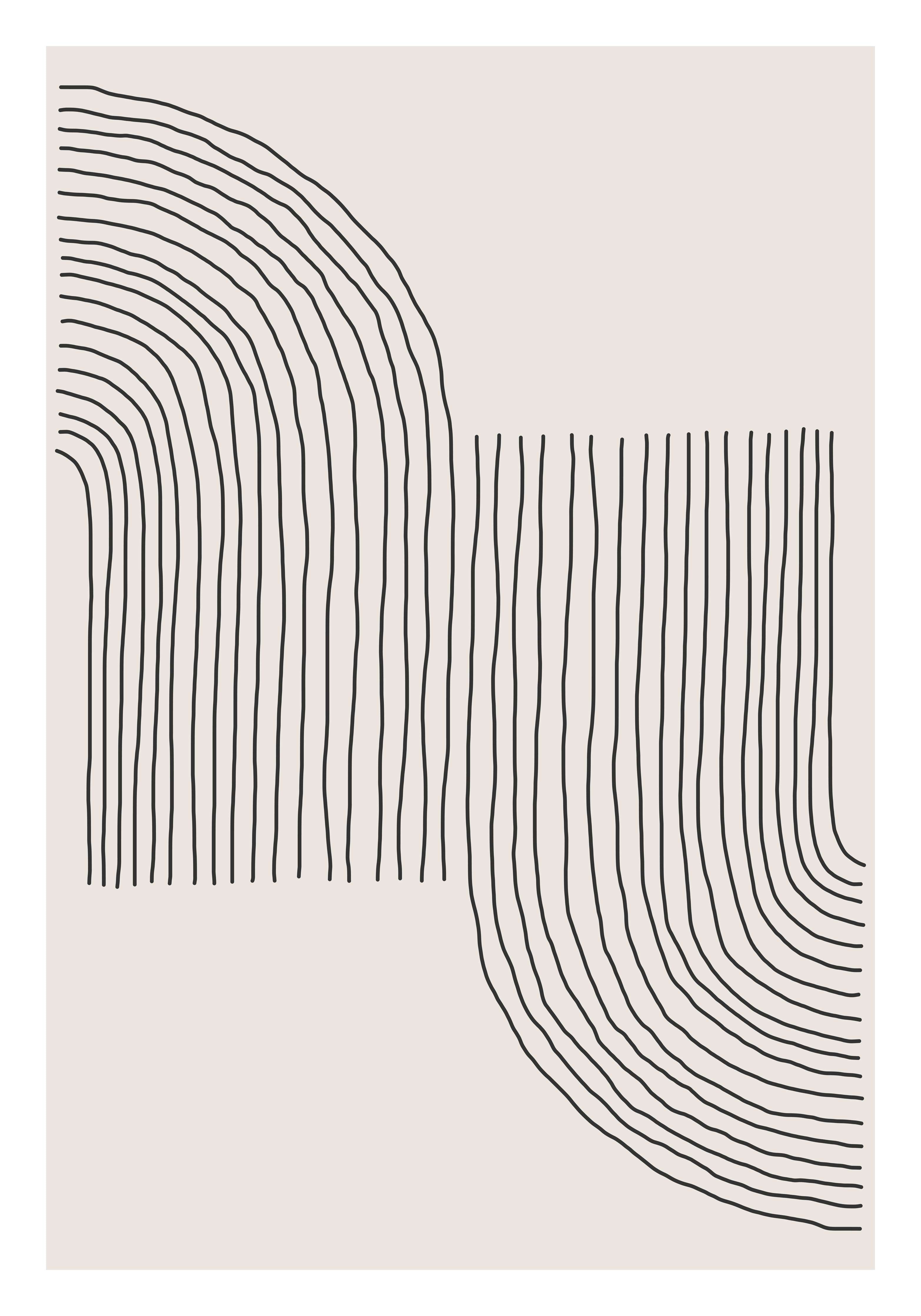 Große Wandbilder-Minimalistisches Linienkunst-Wandbild