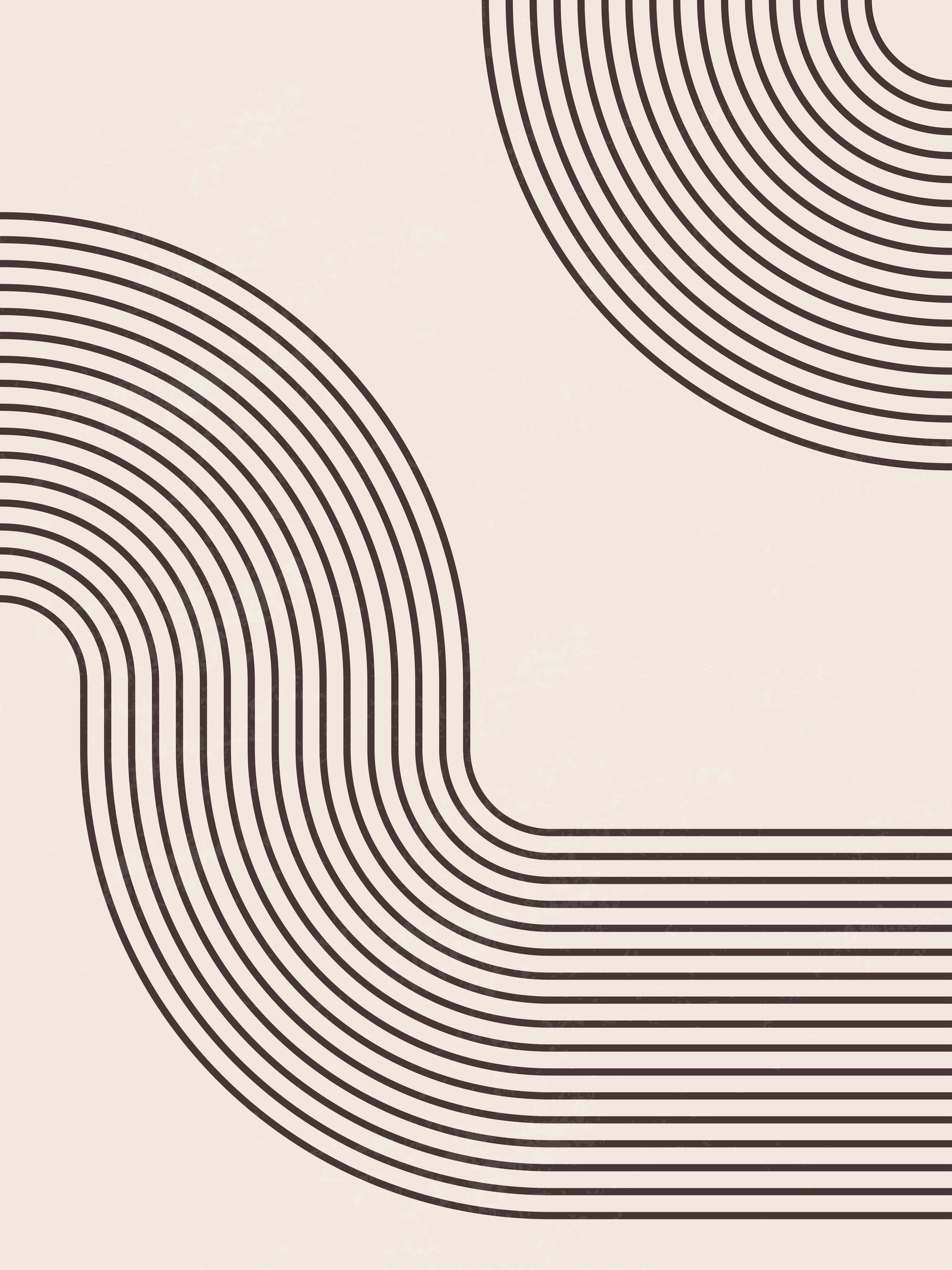 Große Wandbilder-Minimalistisches Linienmuster mit kreativer Gestaltung