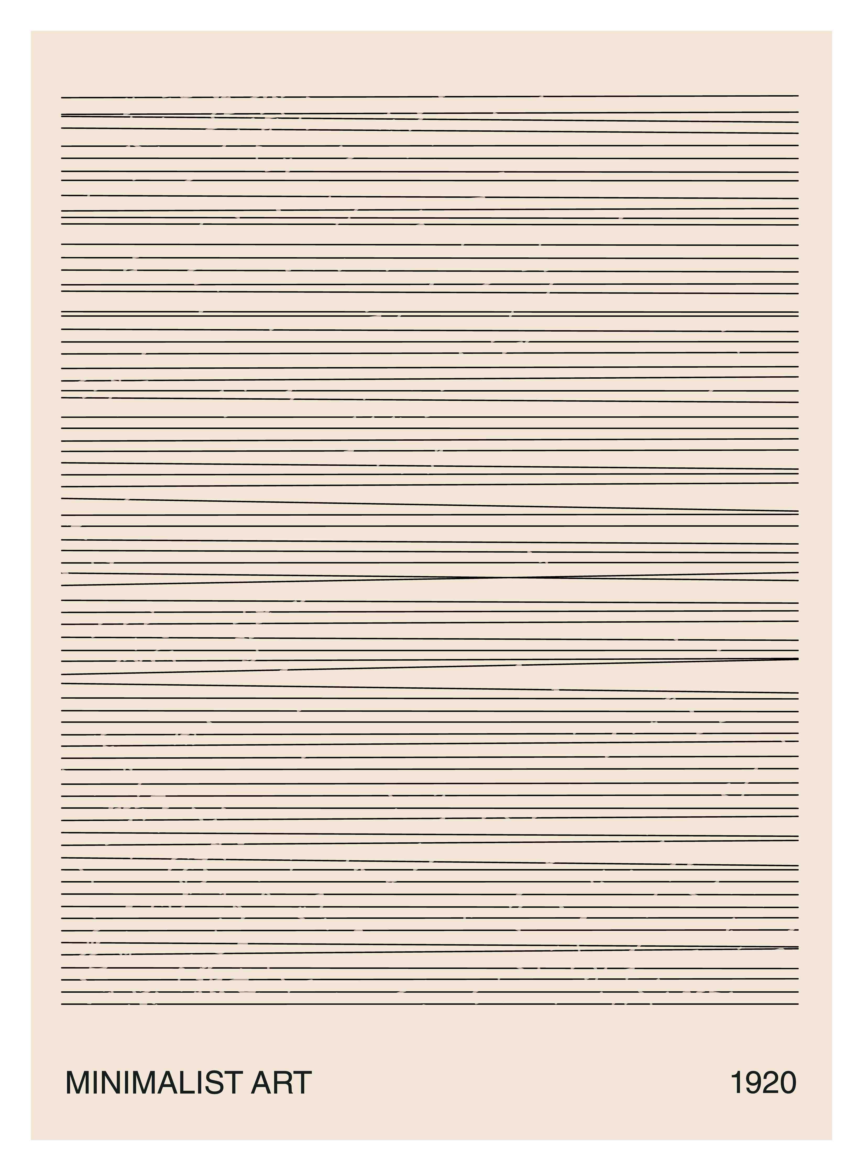 Große Wandbilder-Minimalistisches Notenlinien-Design