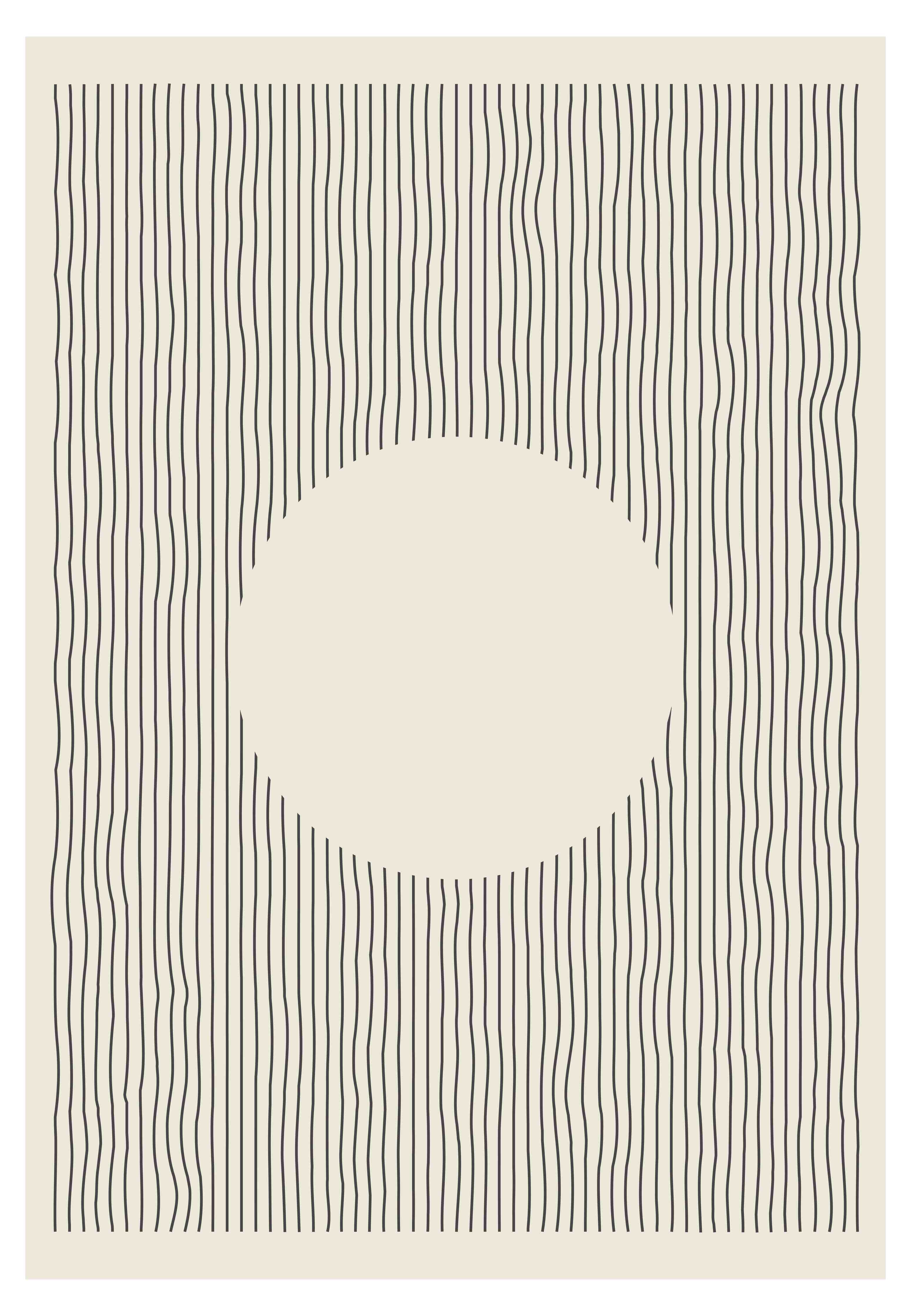 Große Wandbilder-Minimalistisches Sonnen-Design in Schwarz-Weiß