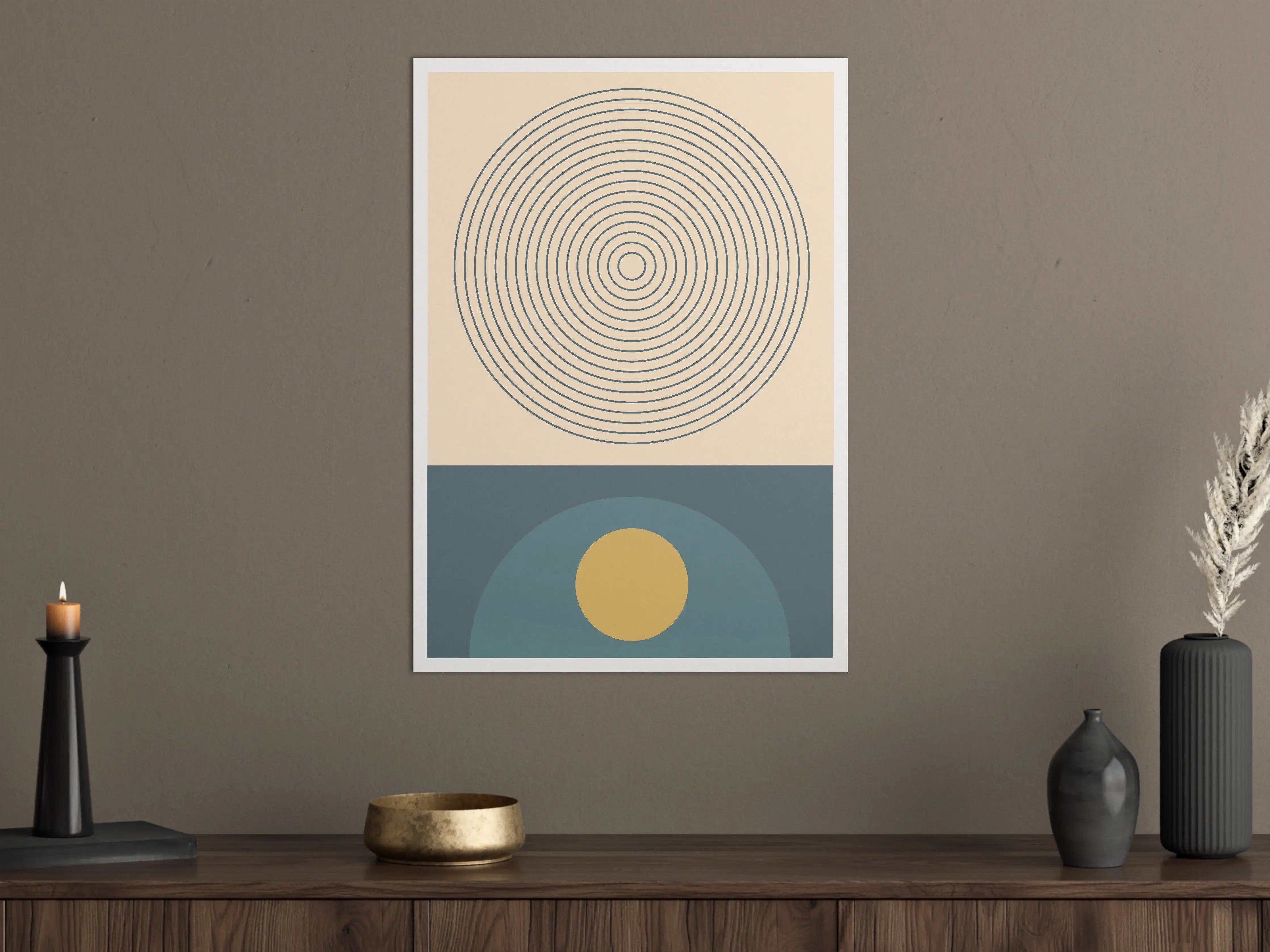 Große Wandbilder - Minimalistisches geometrisches Design