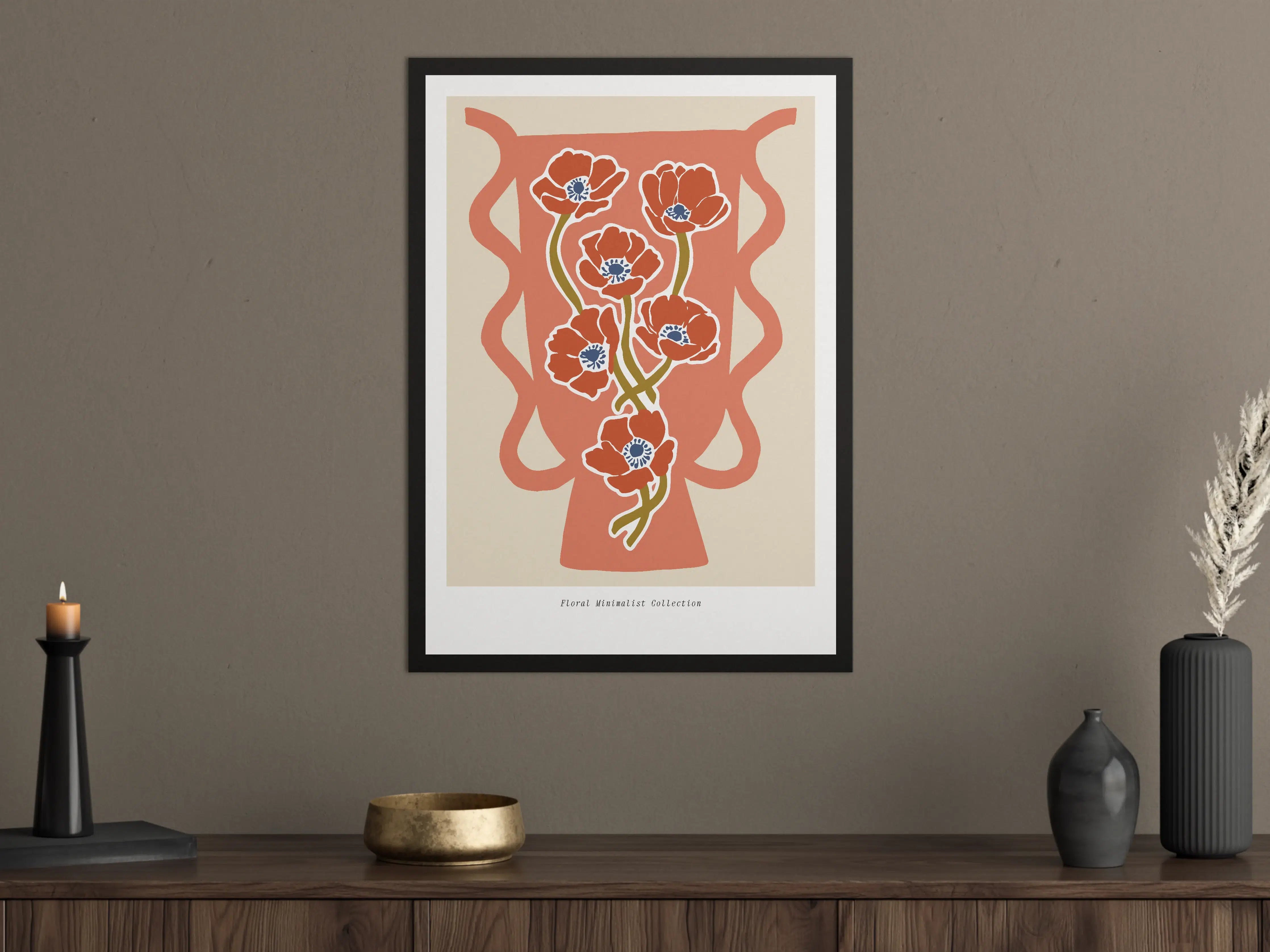Große Wandbilder - Moderne Aquarell-Blumenwandkunst