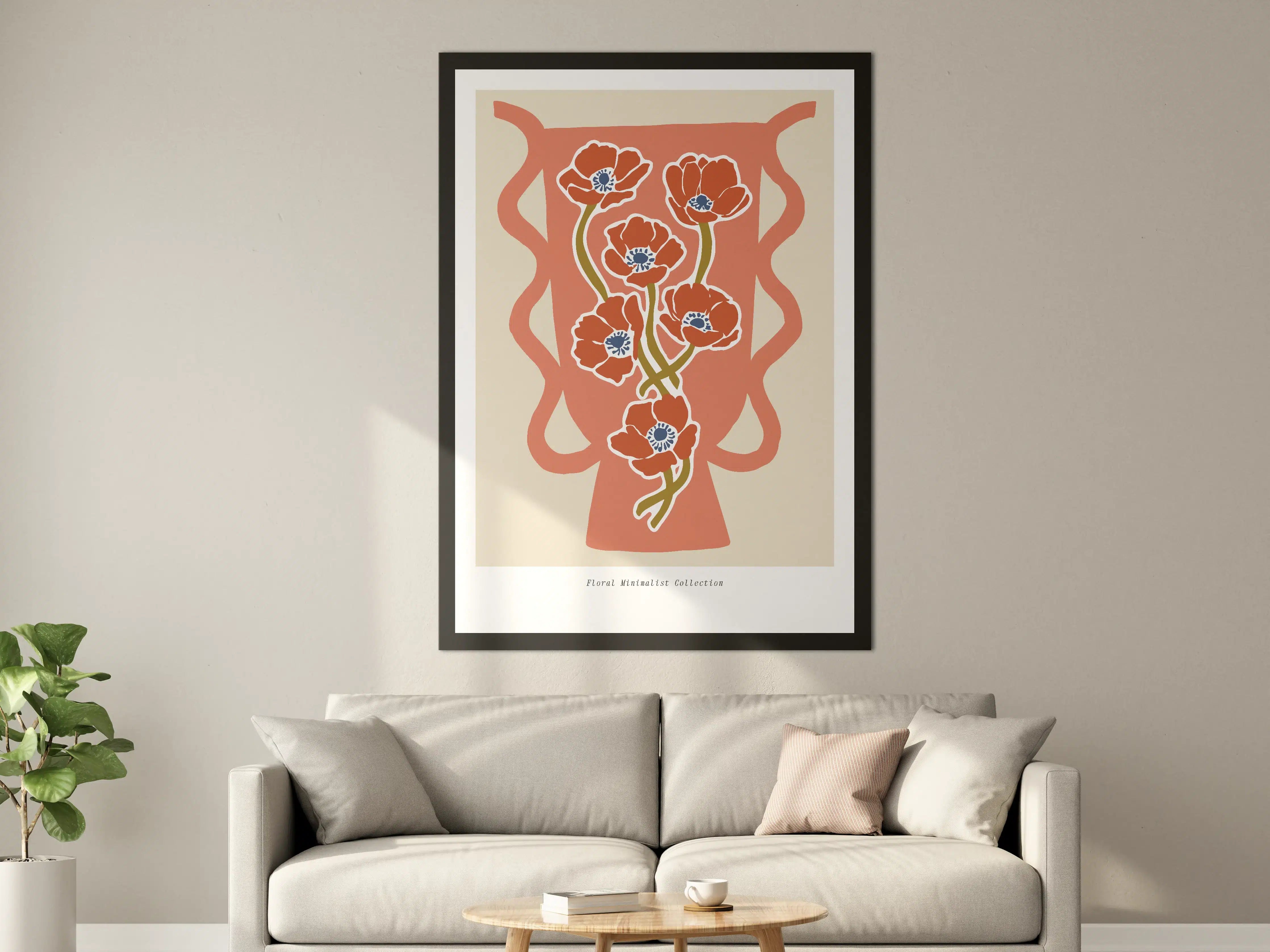 Große Wandbilder - Moderne Aquarell-Blumenwandkunst