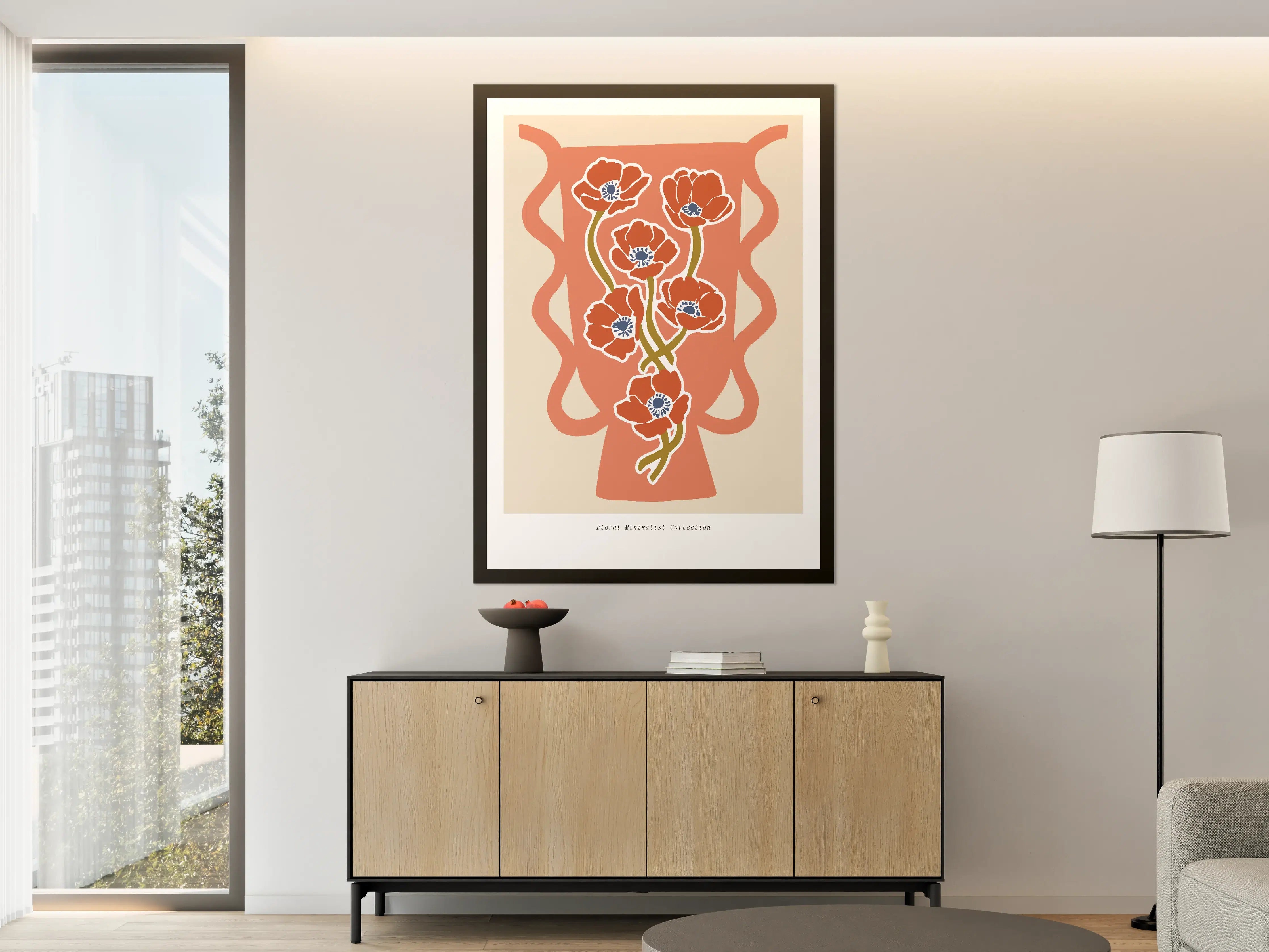 Große Wandbilder - Moderne Aquarell-Blumenwandkunst