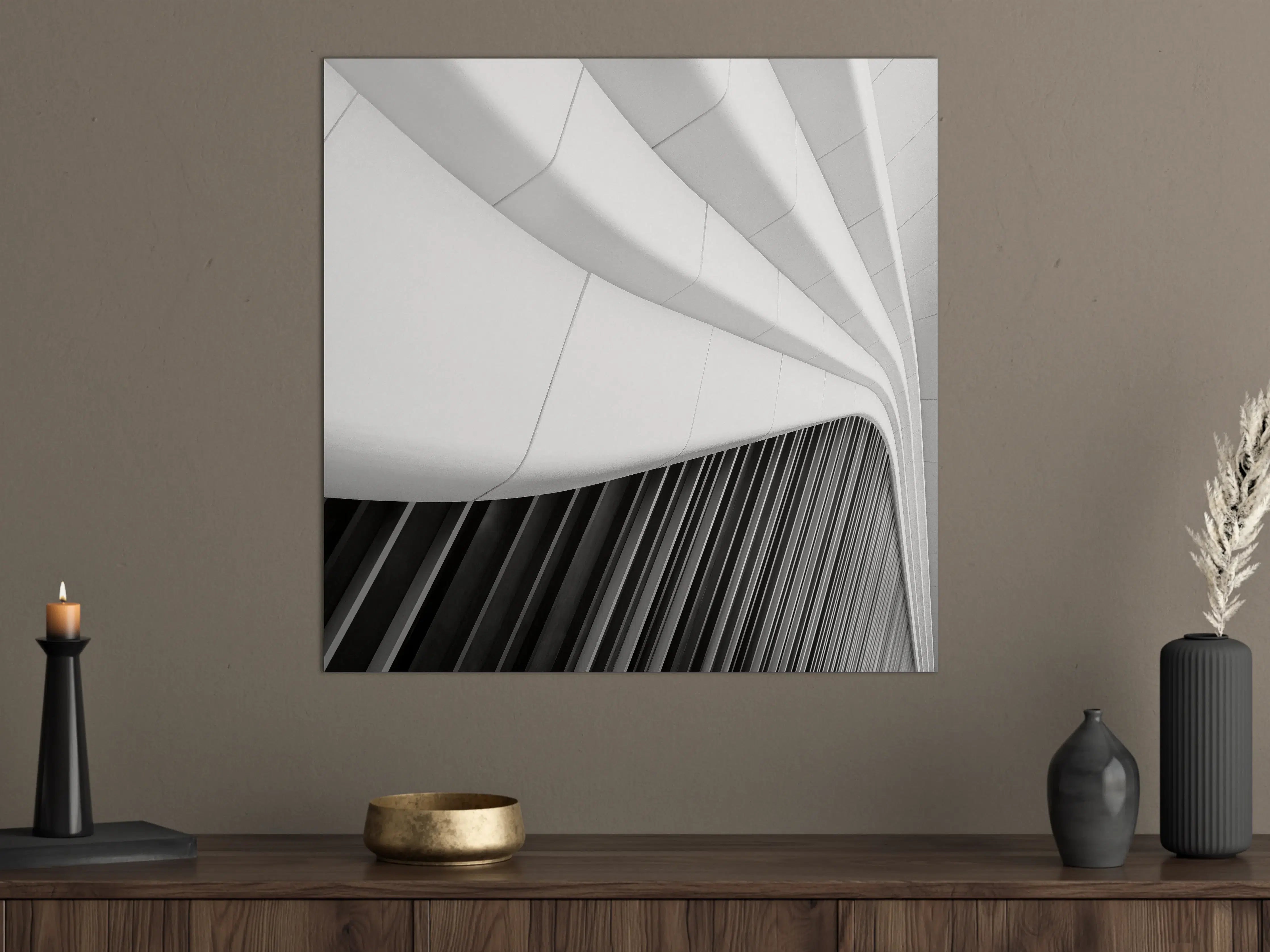 Große Wandbilder - Moderne Architektur in Schwarz-Weiß