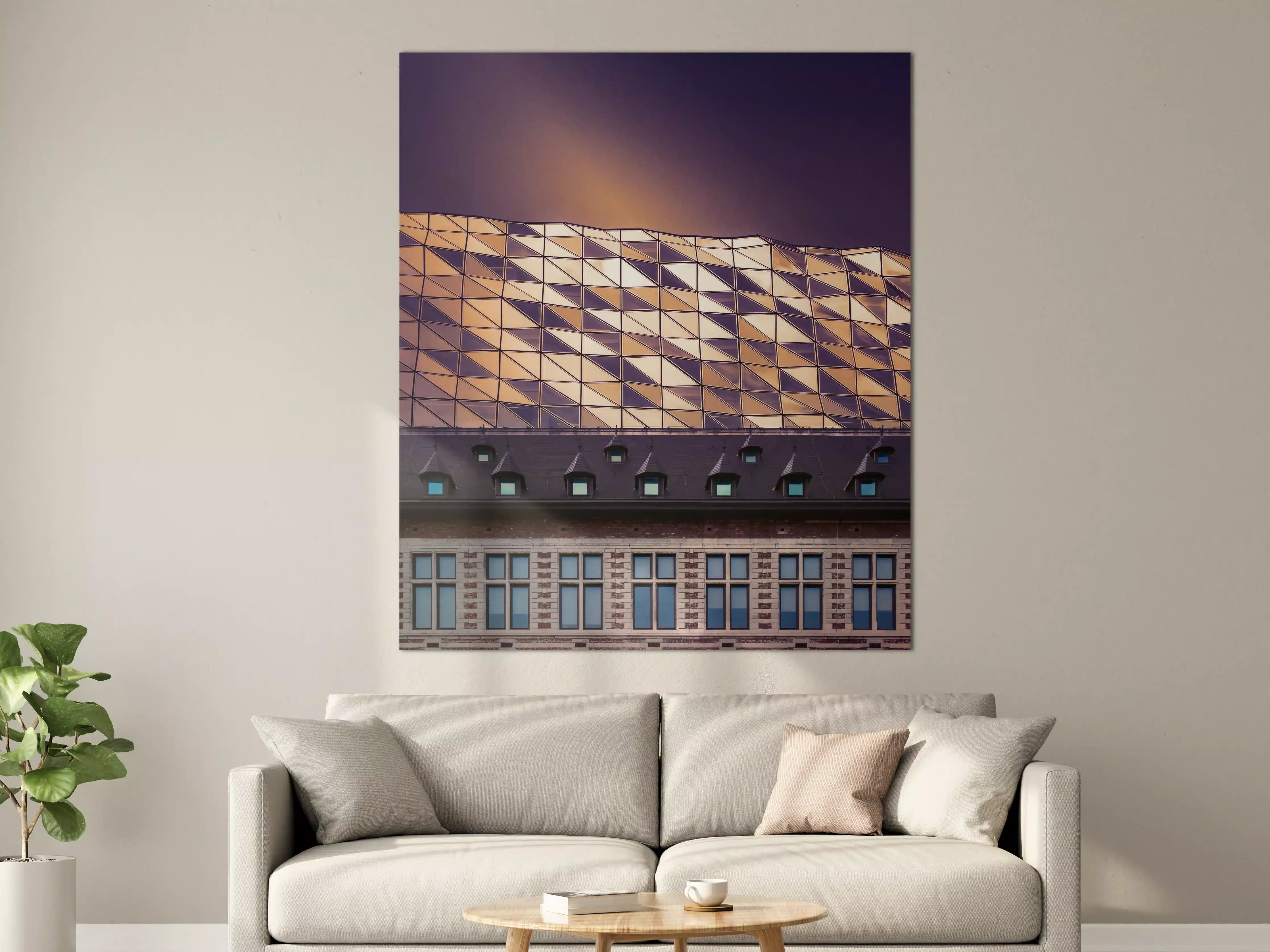 Große Wandbilder - Moderne Architektur mit reflektierender Fassade
