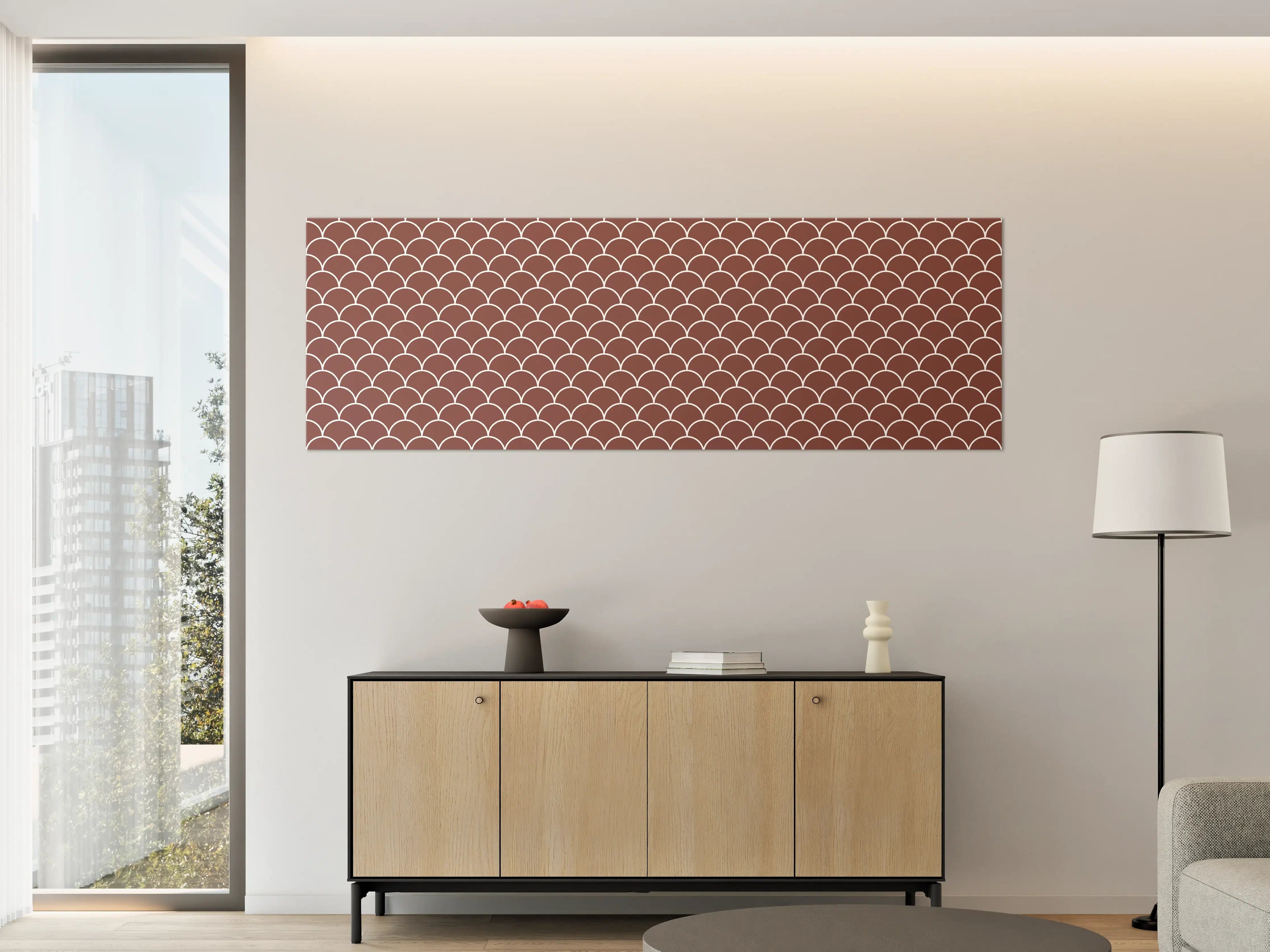 Große Wandbilder - Moderne Braun-Weiße Skala