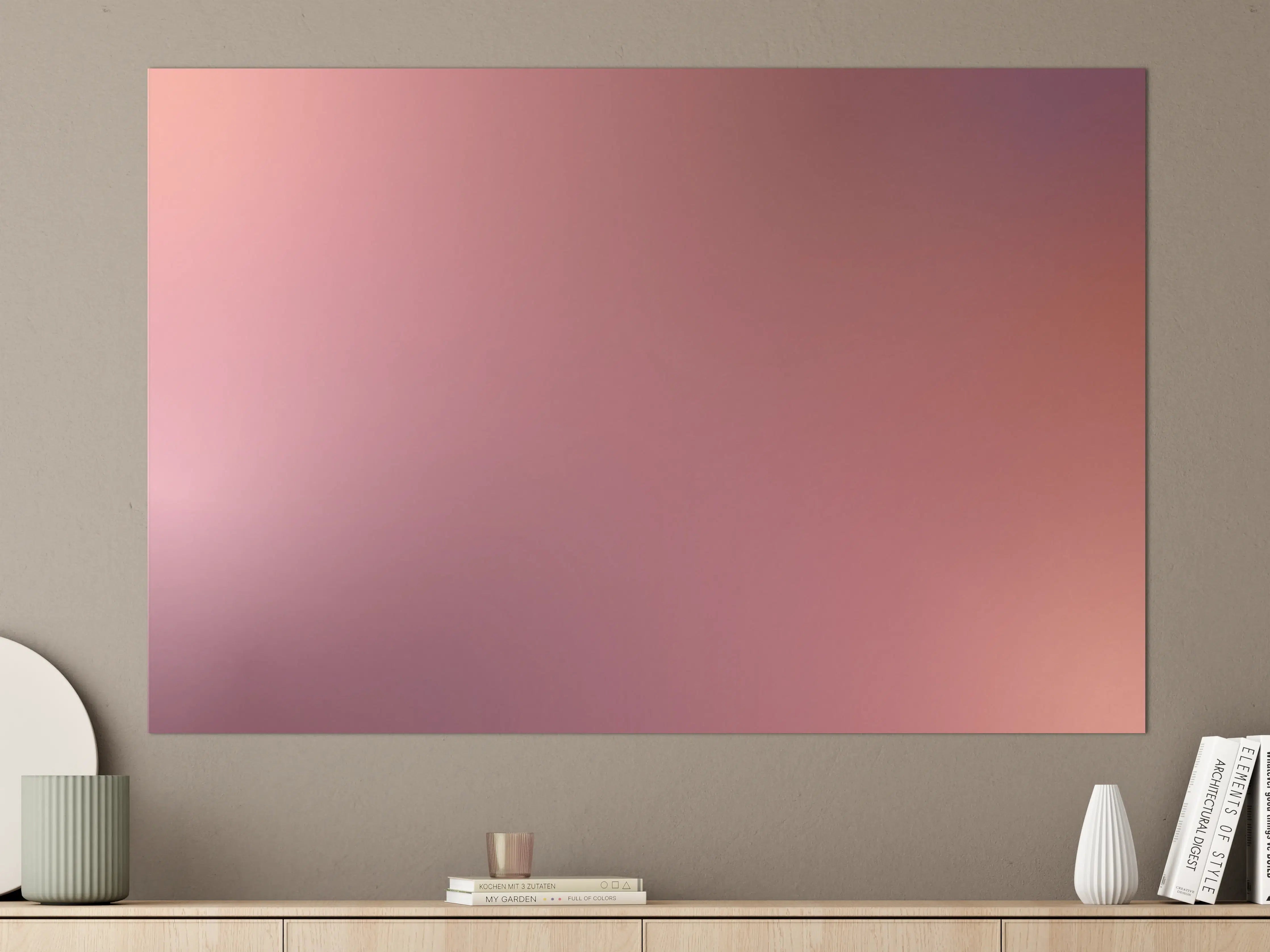 Große Wandbilder - Moderne Farbe mit sanfter Textur