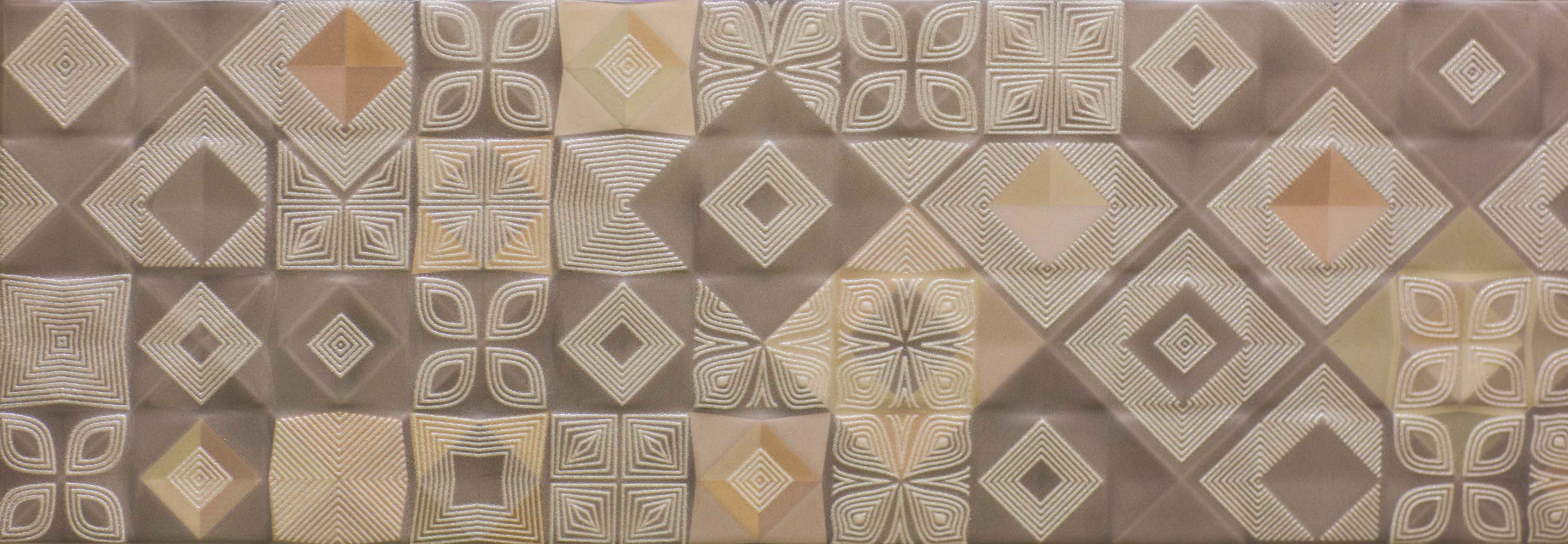 Große Wandbilder-Moderne Fliesen mit geometrischem Muster in neutralen Tönen