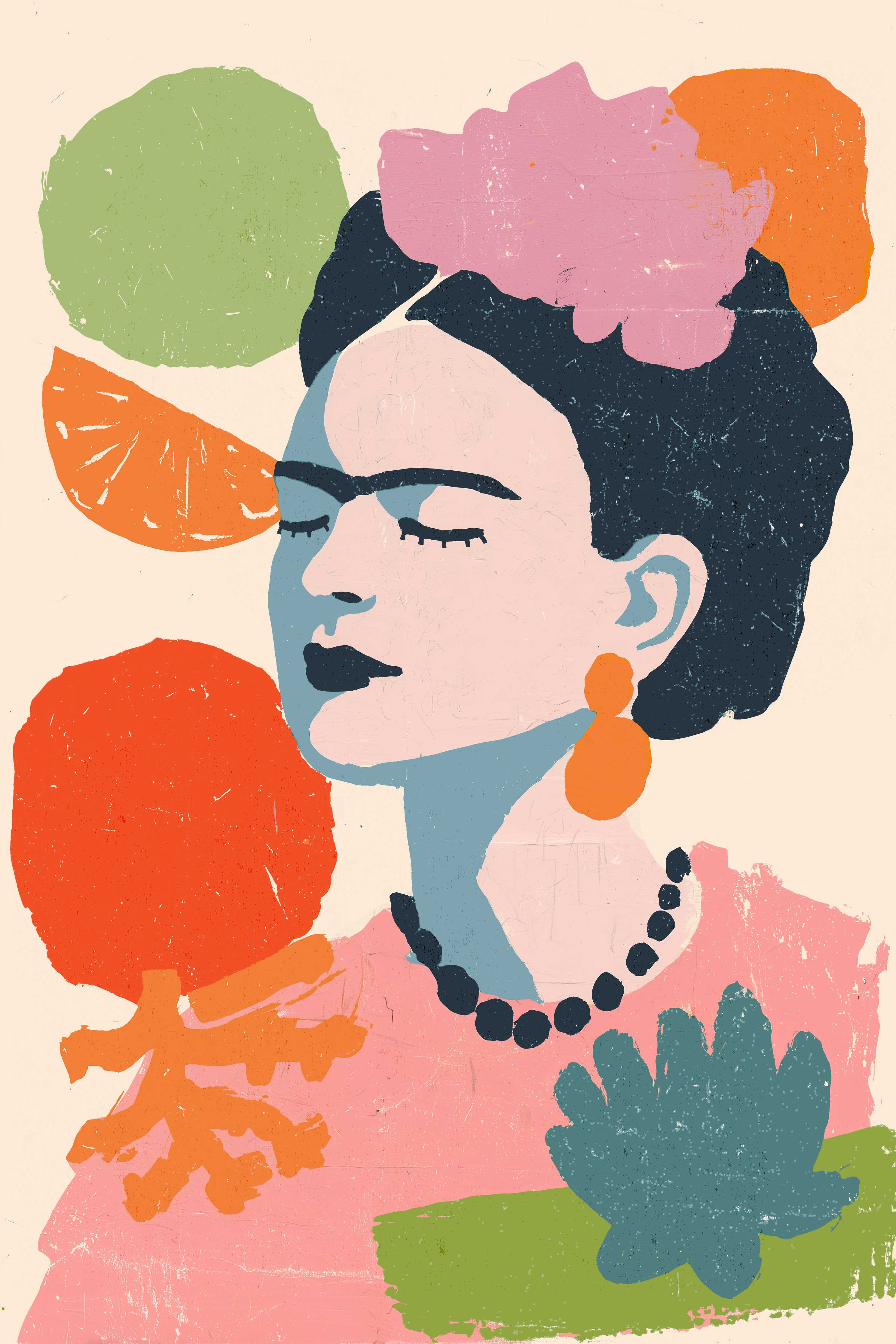 Große Wandbilder-Moderne Frida Kahlo inspiriert