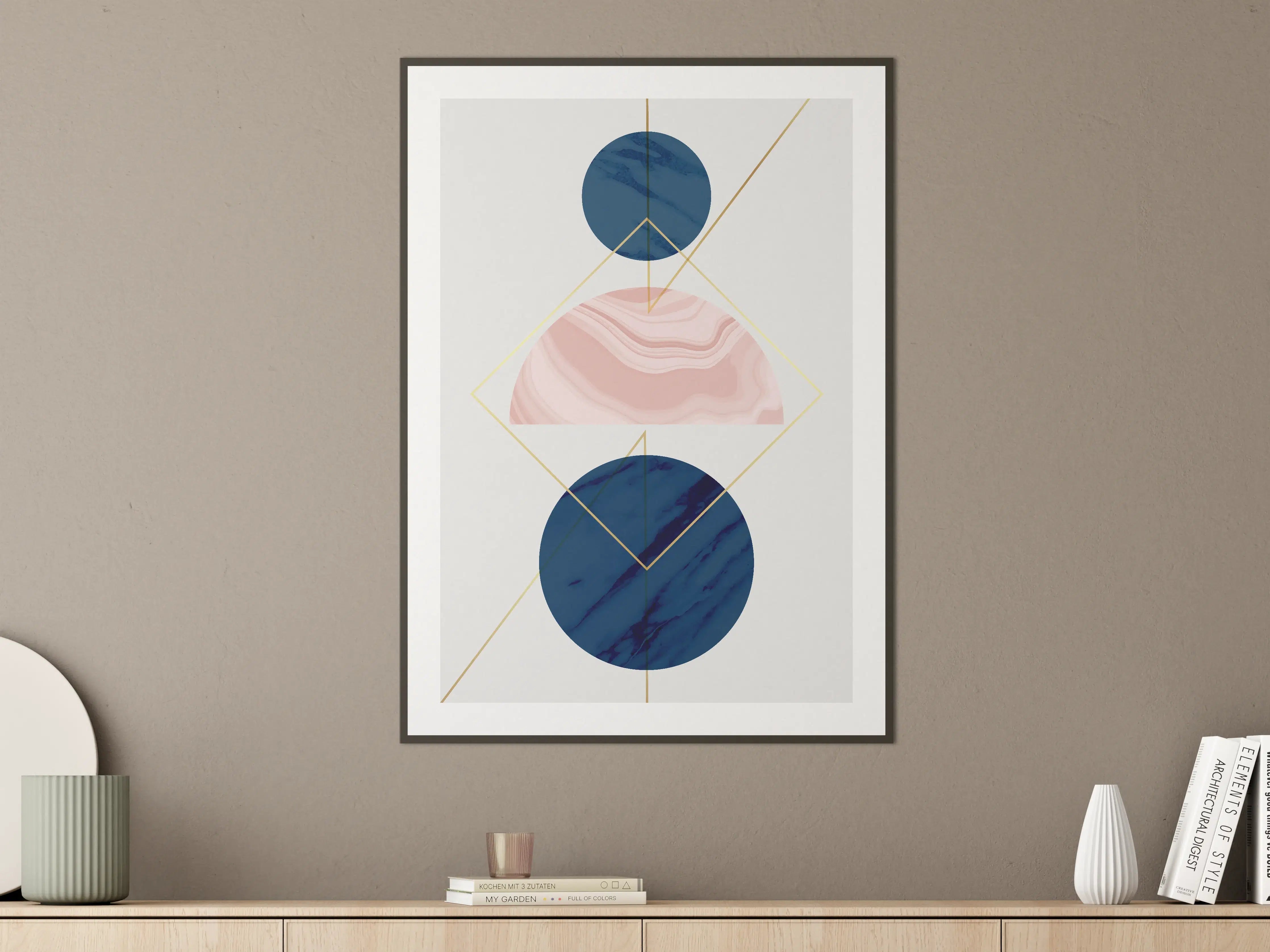 Große Wandbilder - Moderne Geometrie Kunstdruck