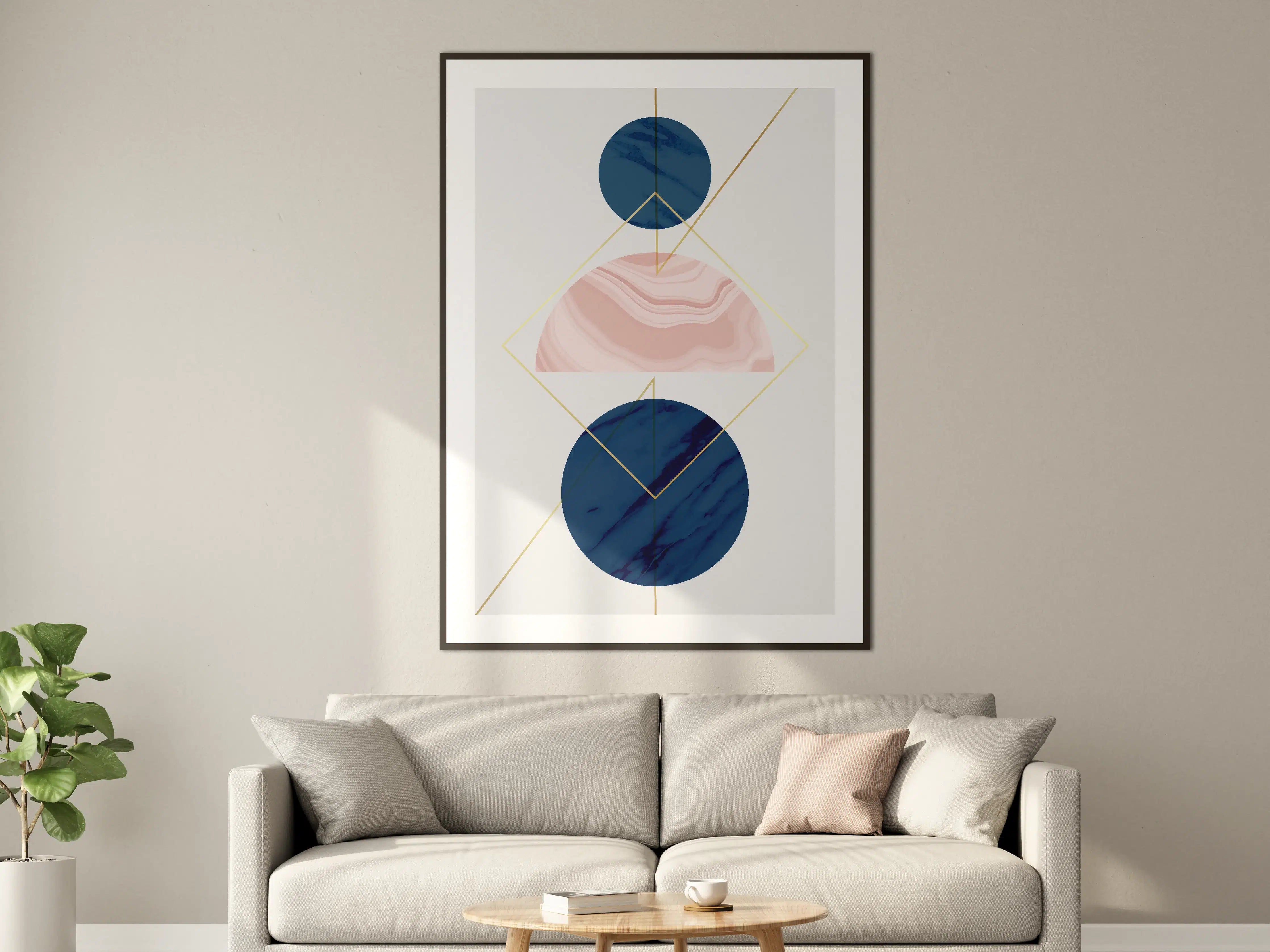 Große Wandbilder - Moderne Geometrie Kunstdruck