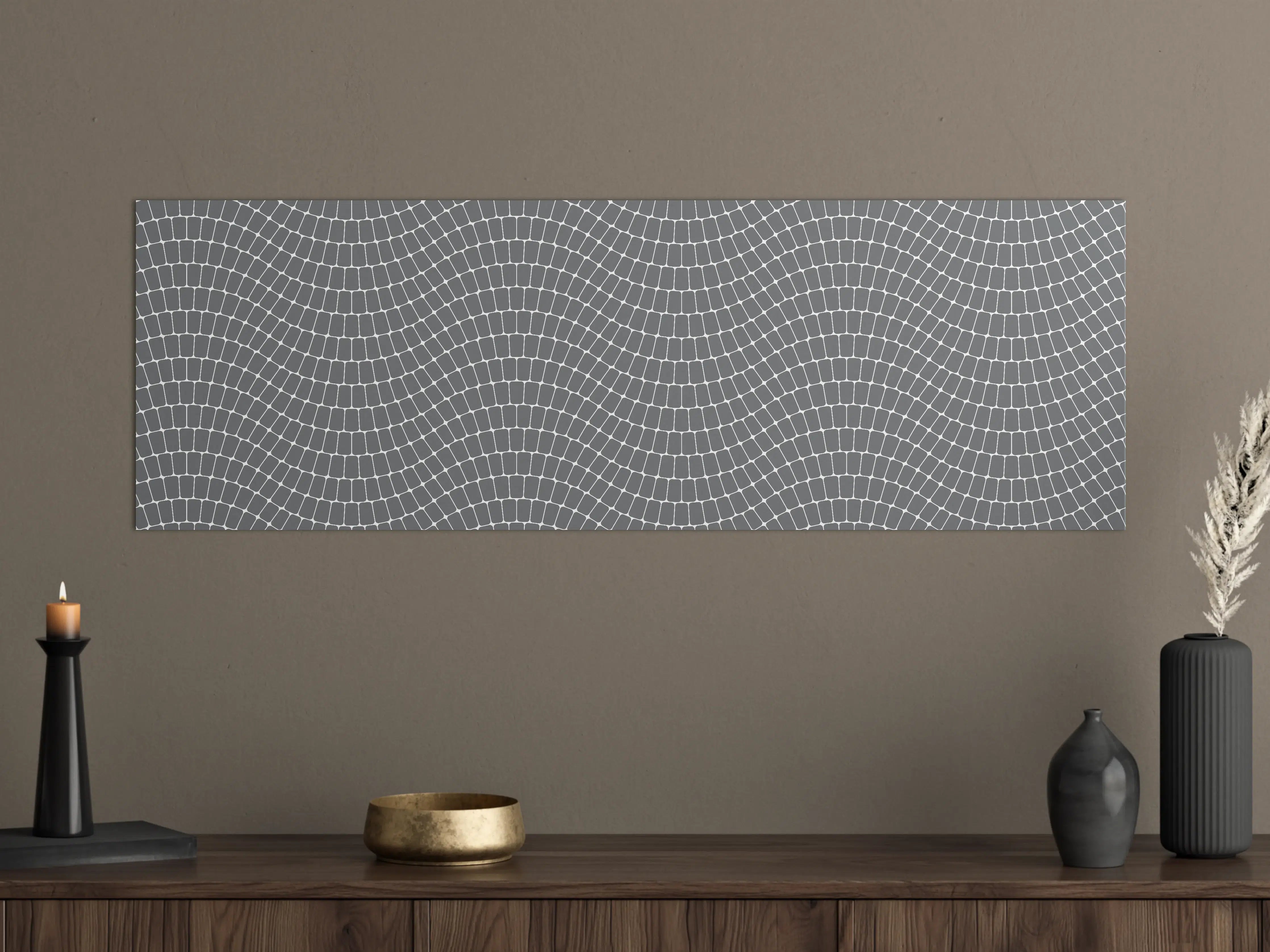 Große Wandbilder - Moderne Graue Mosaik-Optik