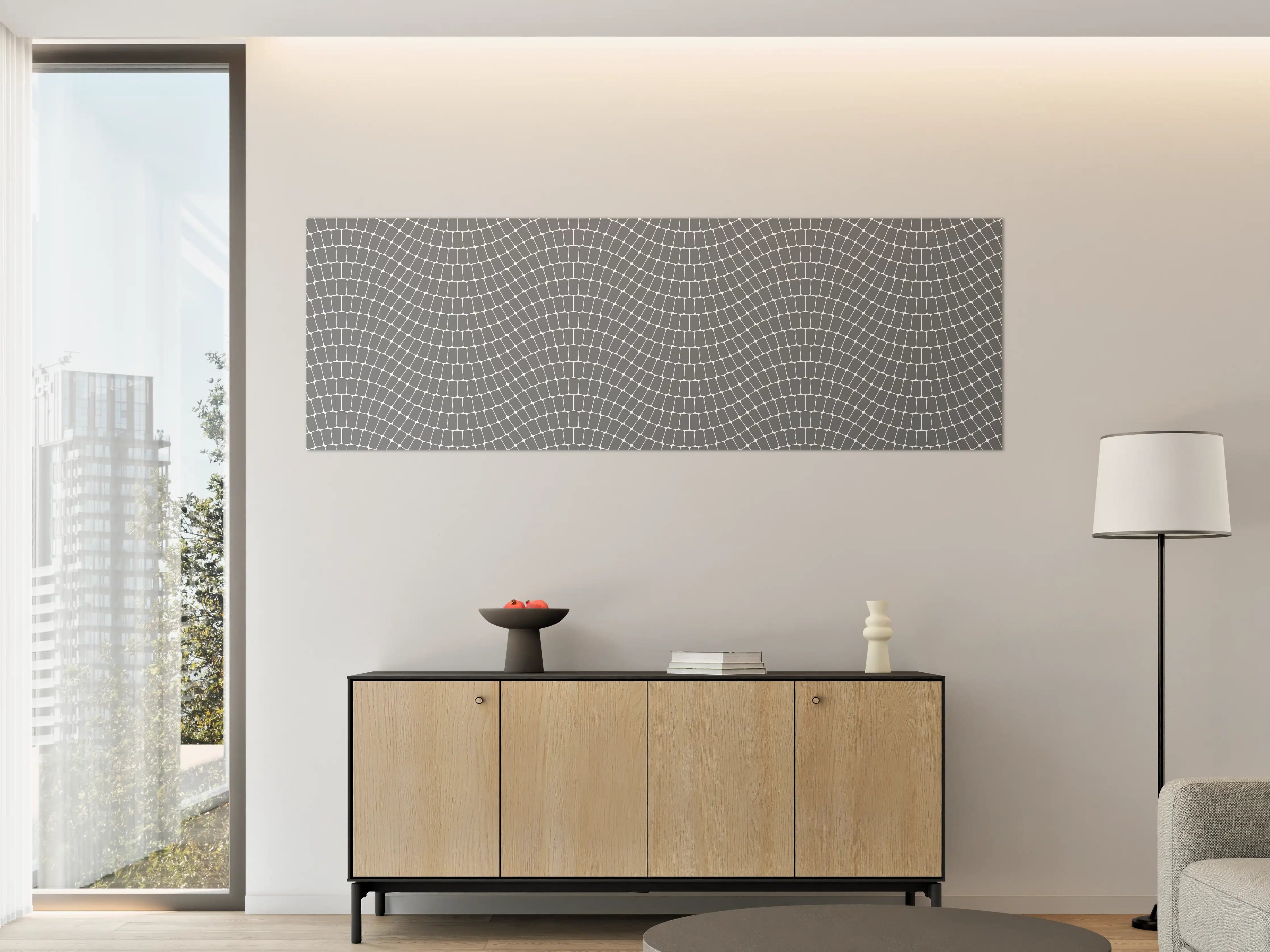Große Wandbilder - Moderne Graue Mosaik-Optik