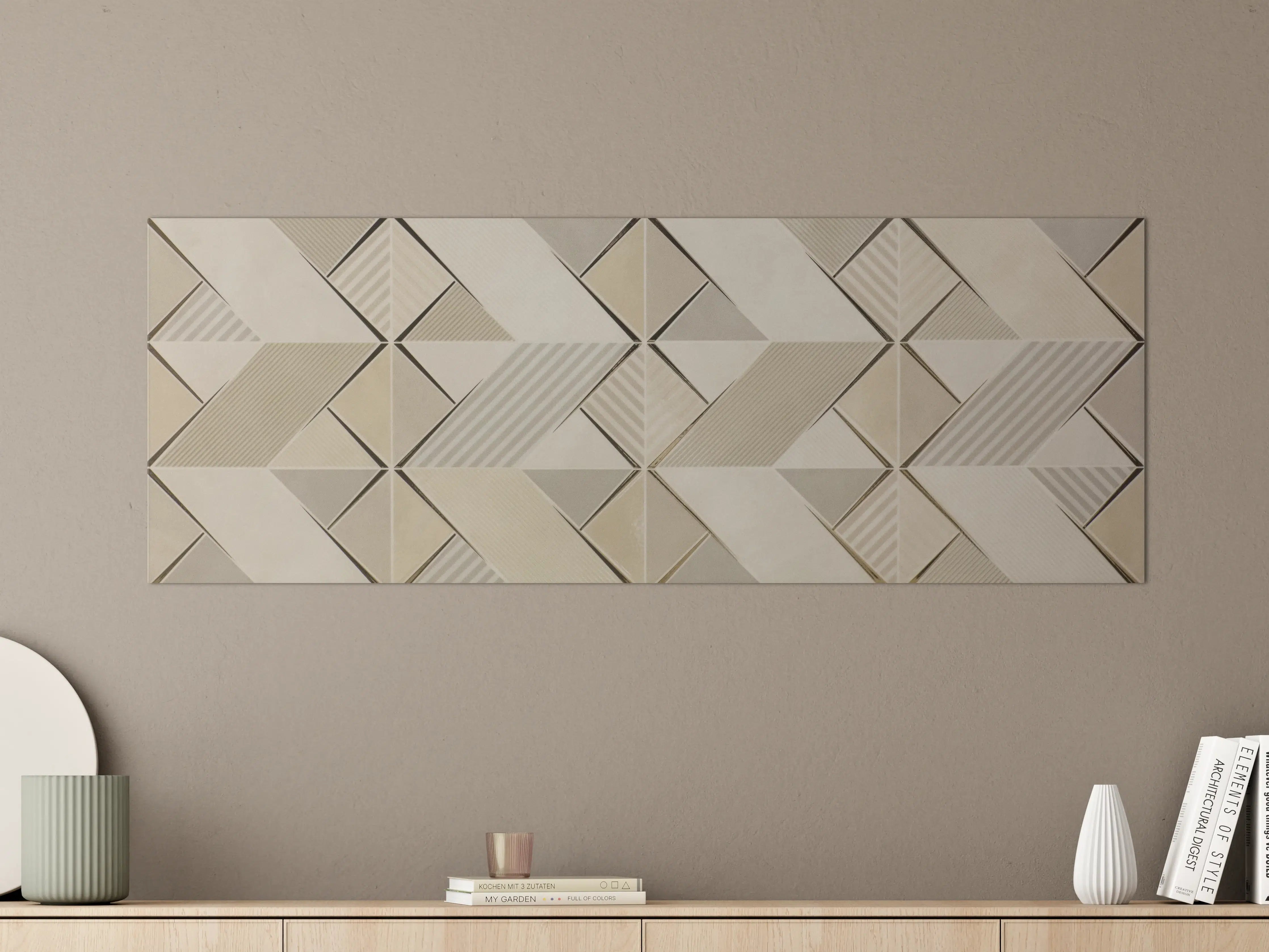 Große Wandbilder - Moderne Marmorstruktur in Beige und Grau