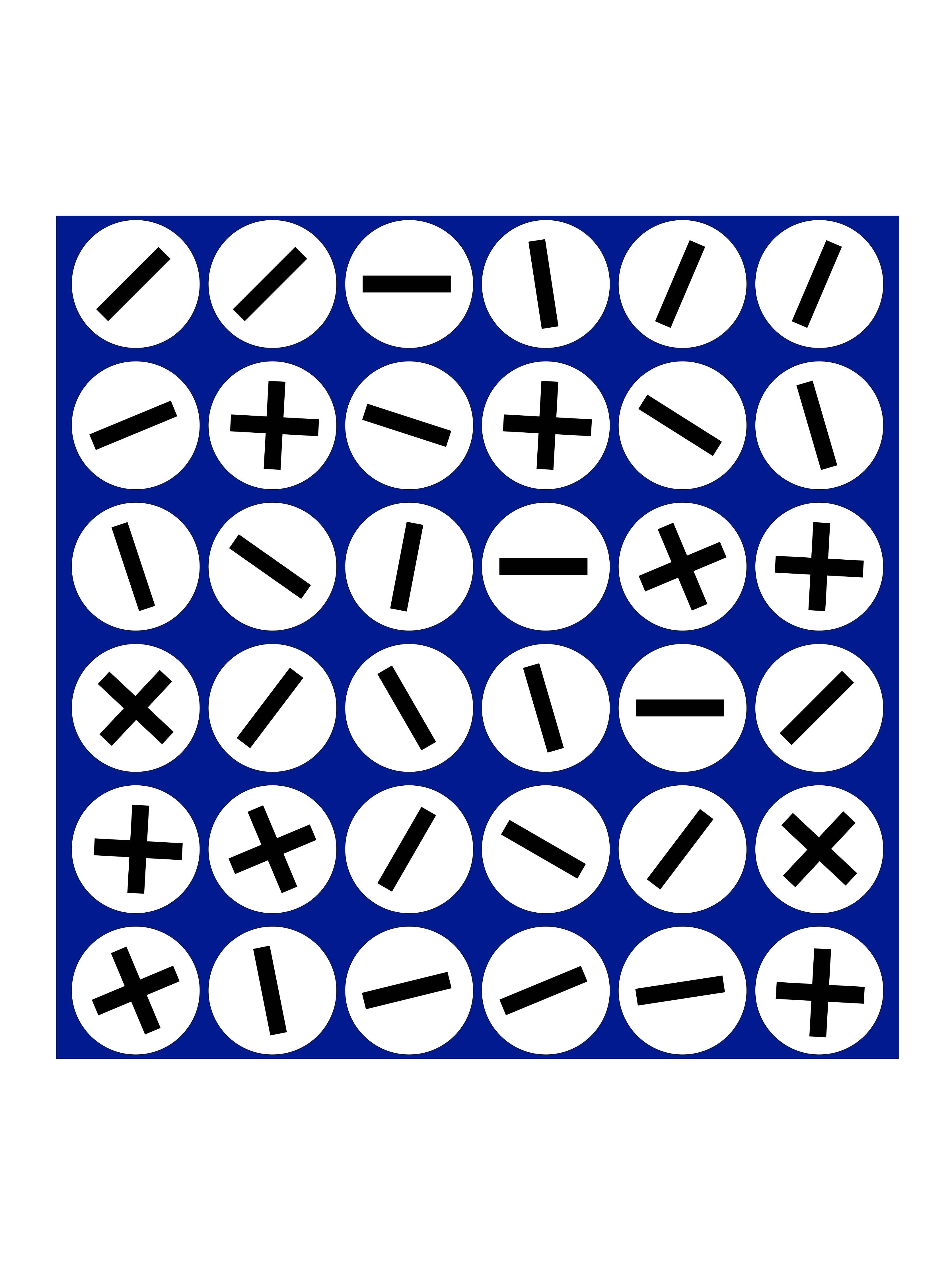 Große Wandbilder-Moderne Minimalistische Symbolkunst in Blau-Weiß
