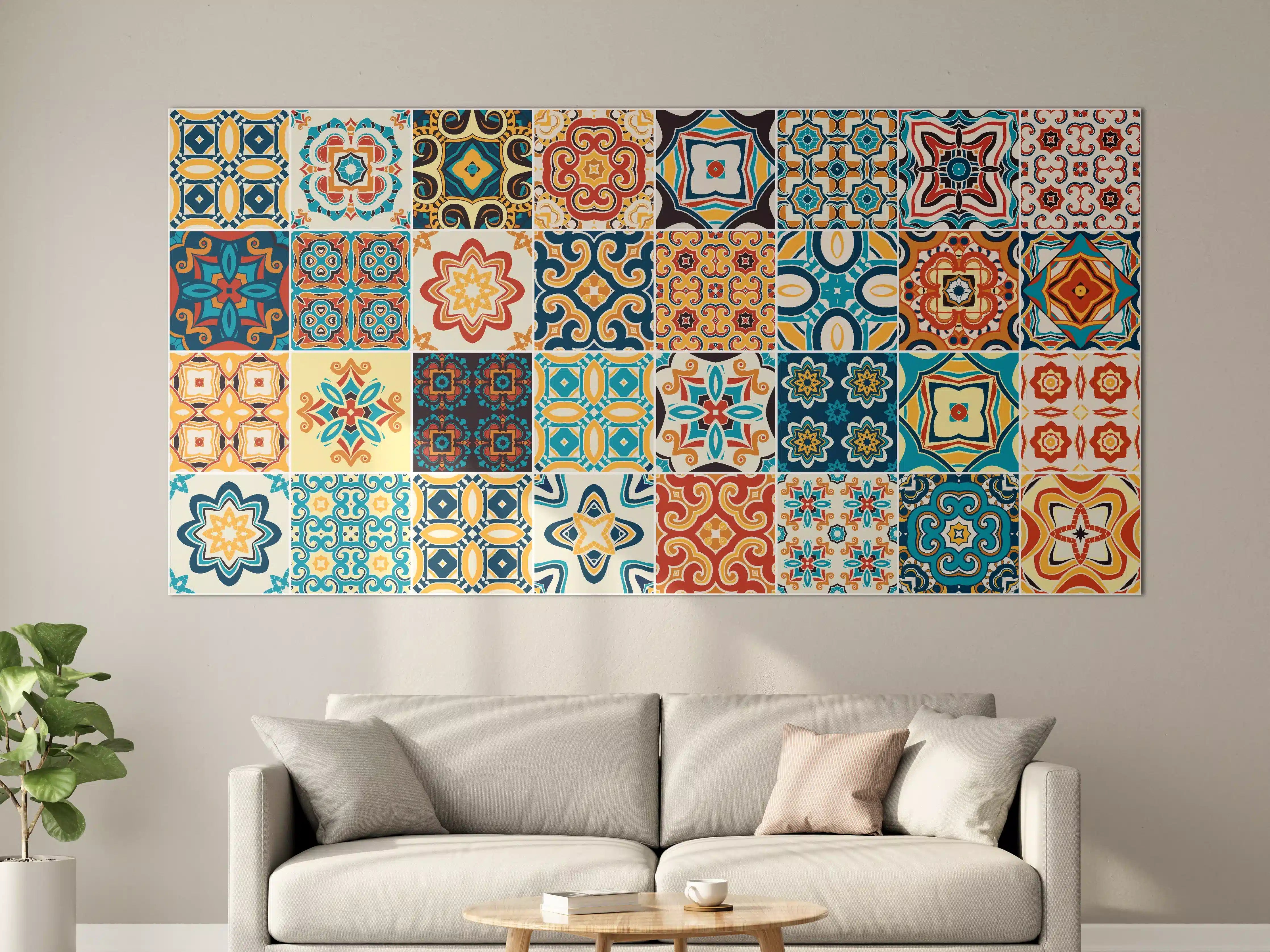 Große Wandbilder - Moderne Mosaikmuster