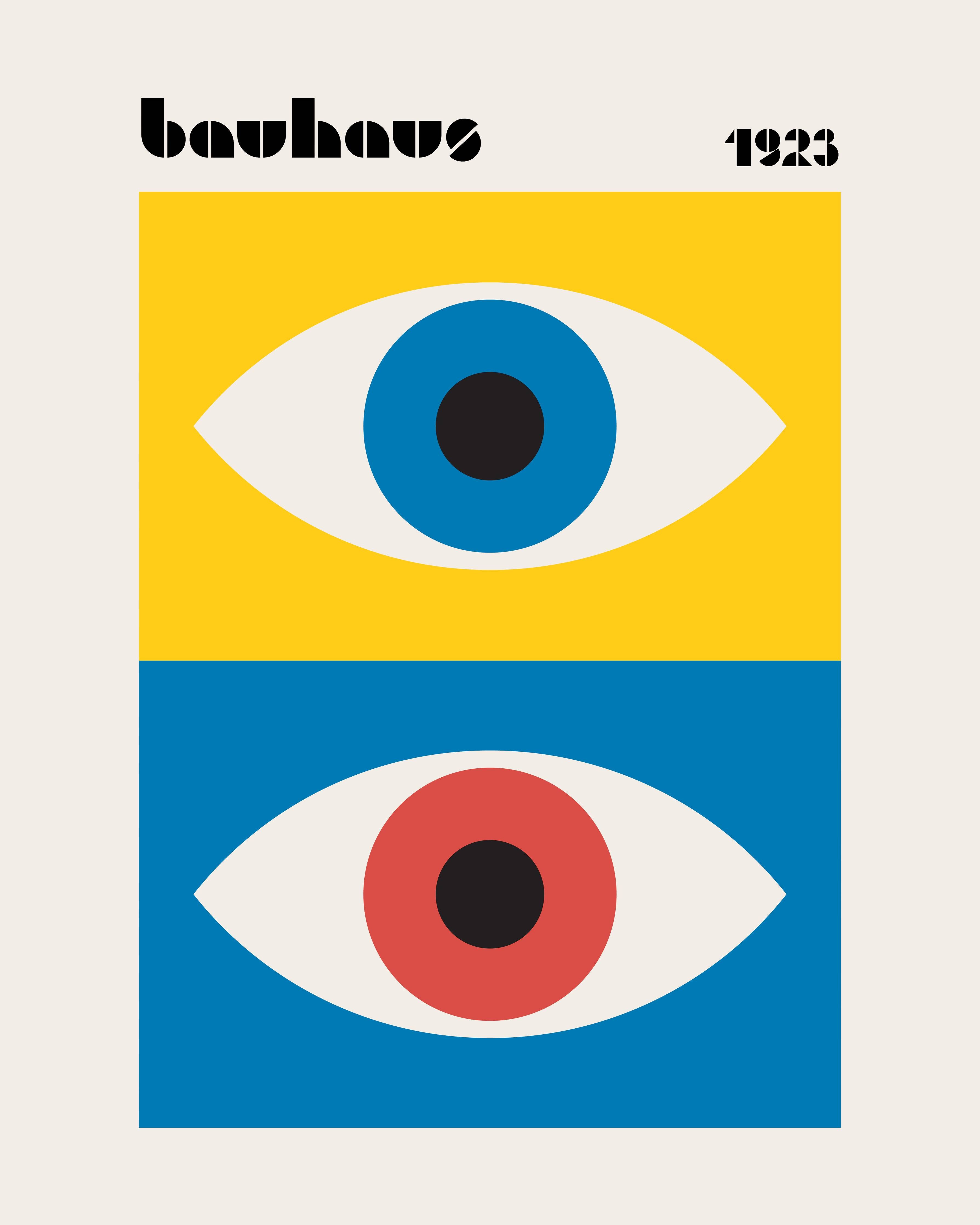 Große Wandbilder-Moderne Pop Art Augen im minimalistischen Design