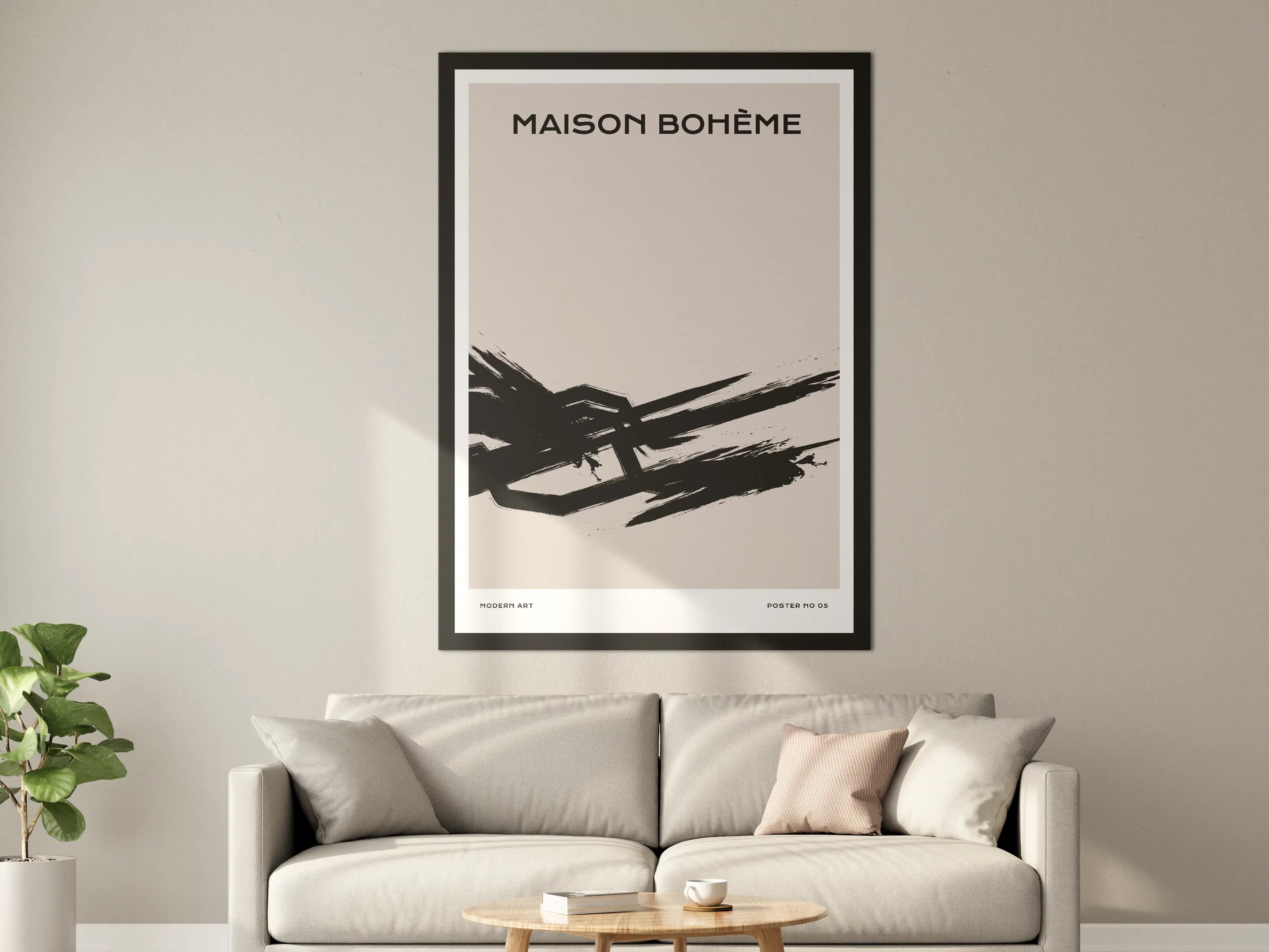 Große Wandbilder - Moderne Schwarz-Weiß-Aktion