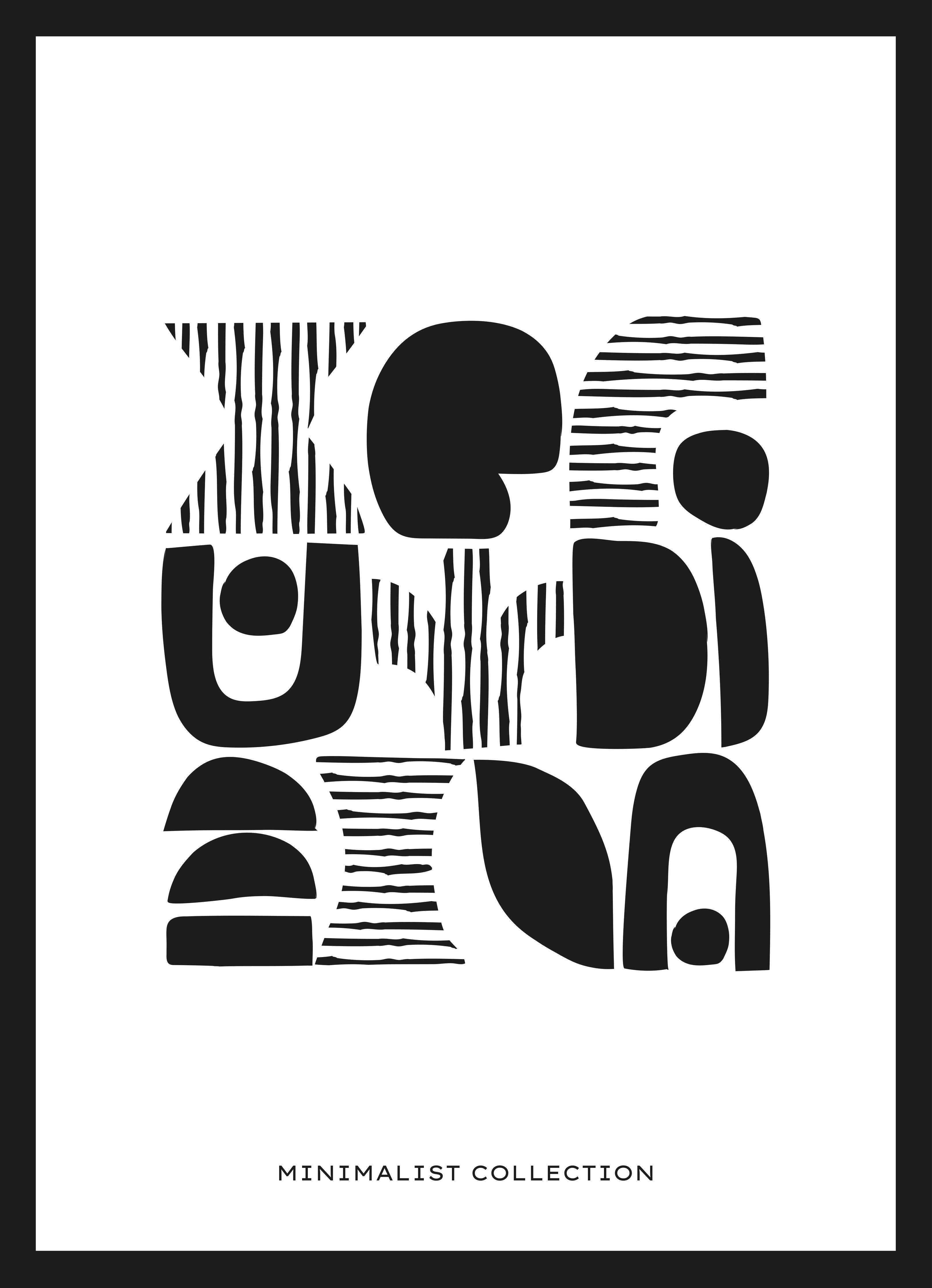 Große Wandbilder-Moderne Schwarz-Weiß-Designkunst
