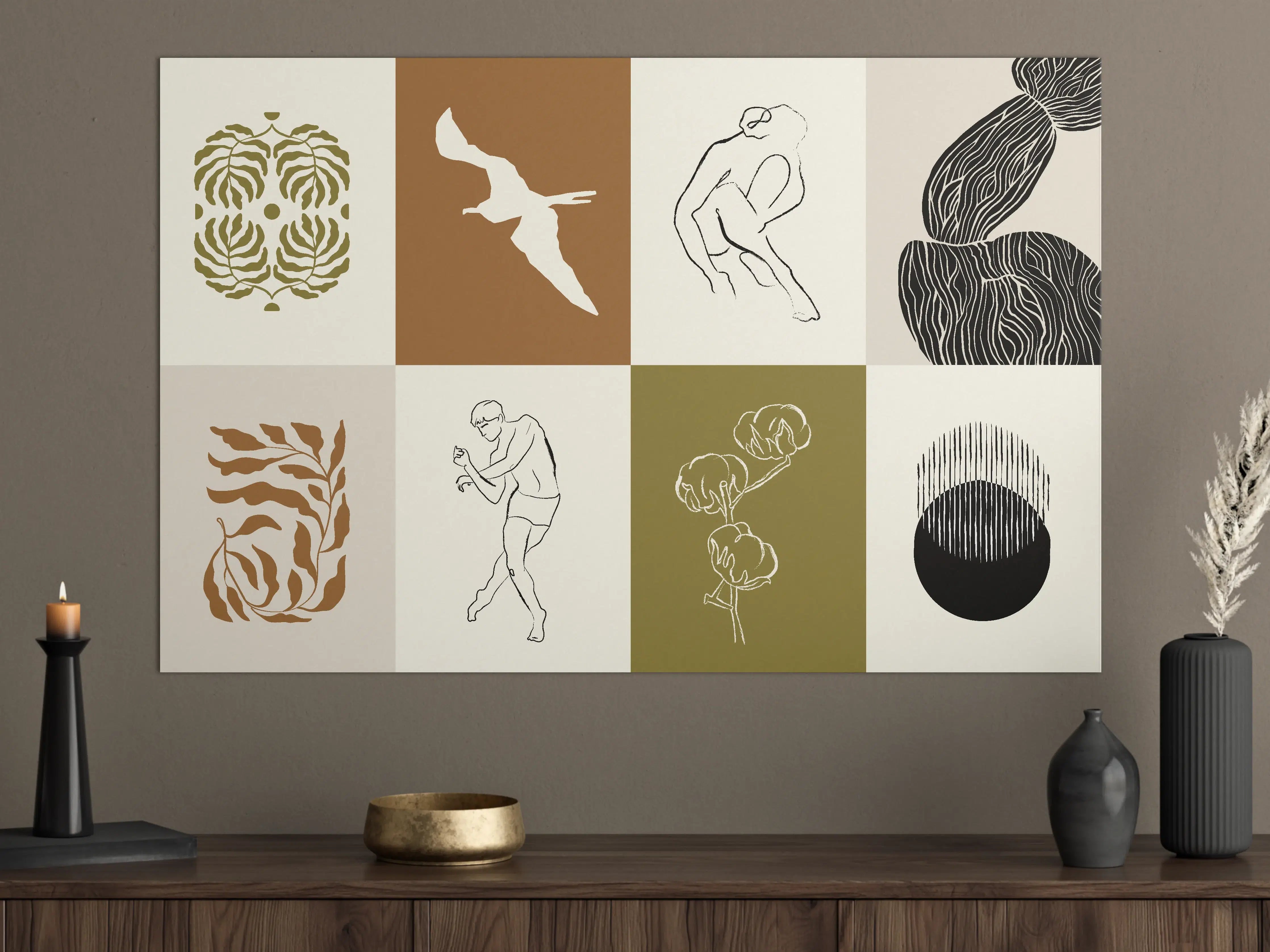 Große Wandbilder - Moderne Schwarz-Weiß-Fotografie mit abstrakten Elementen