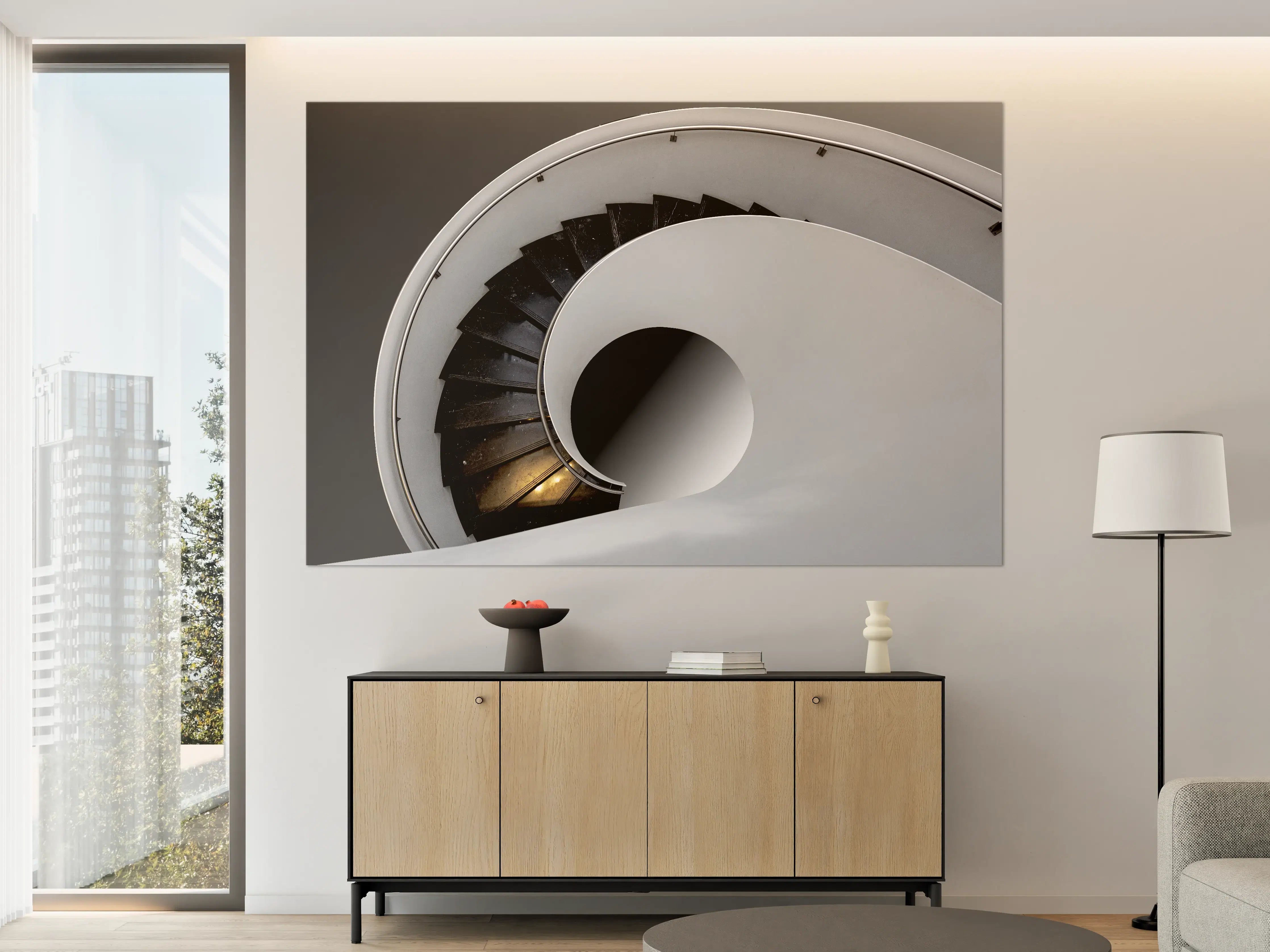 Große Wandbilder - Moderne Treppen Architektur