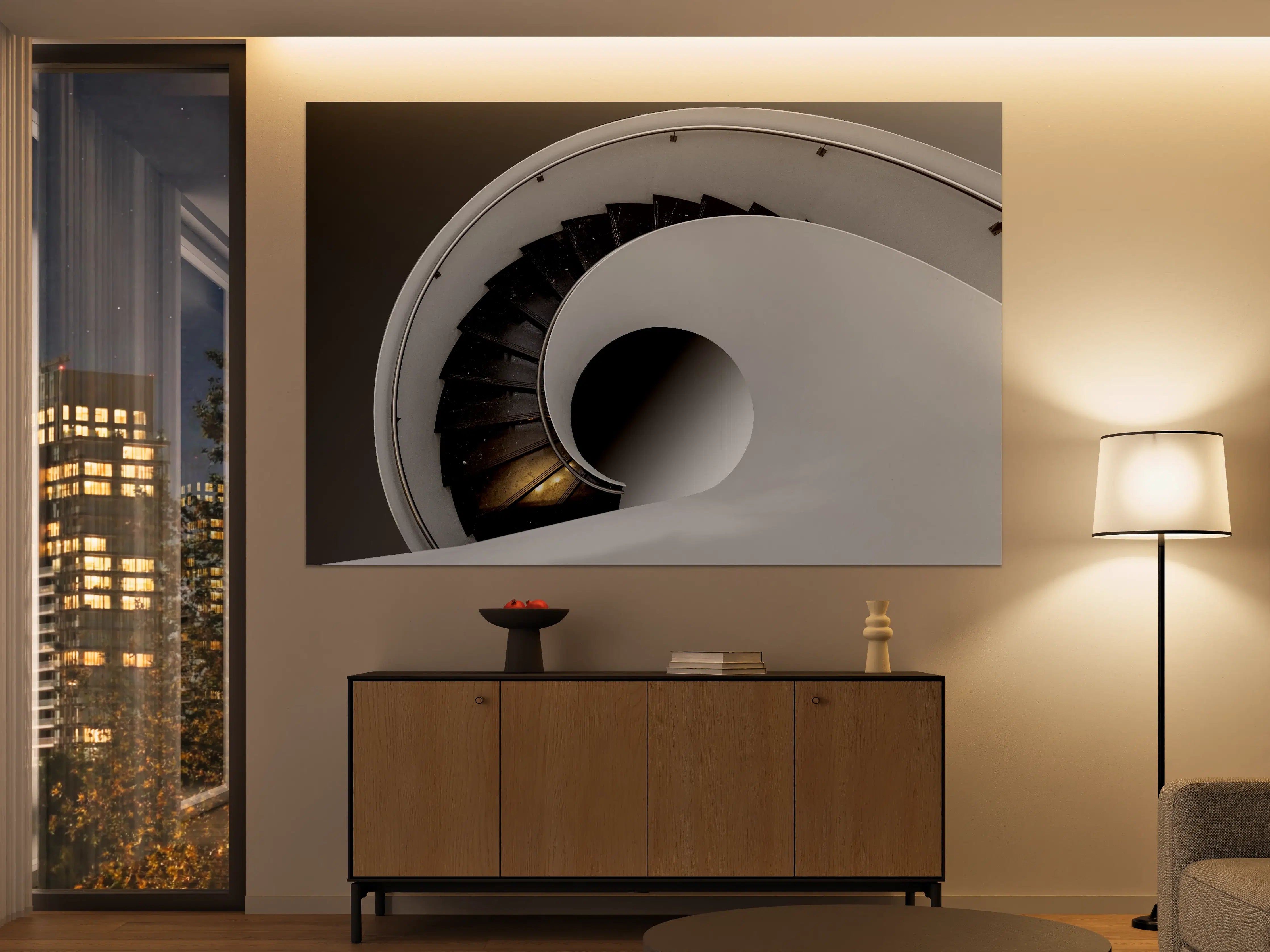 Große Wandbilder - Moderne Treppen Architektur