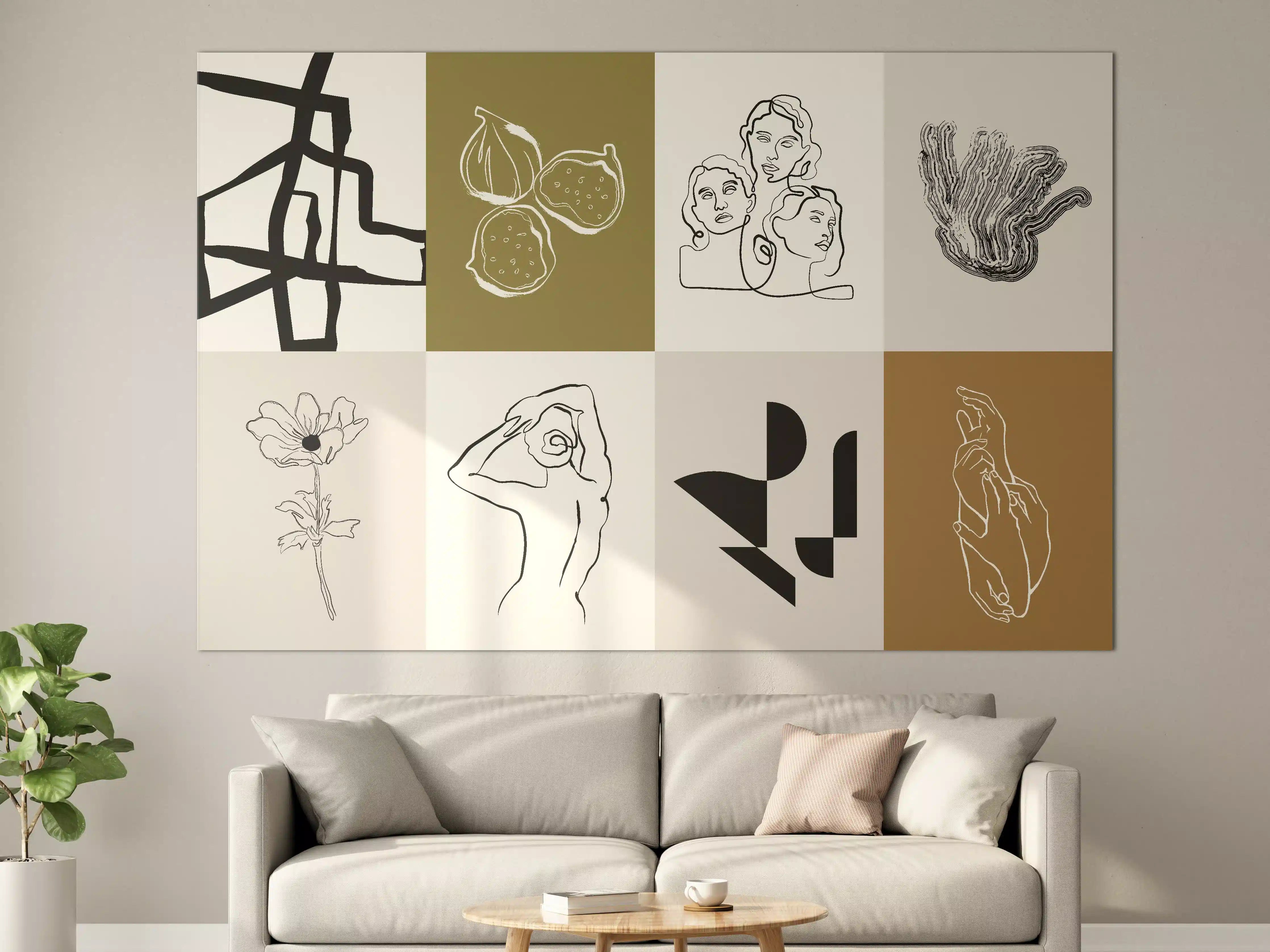 Große Wandbilder - Moderne & Minimalistische Kunstwerke