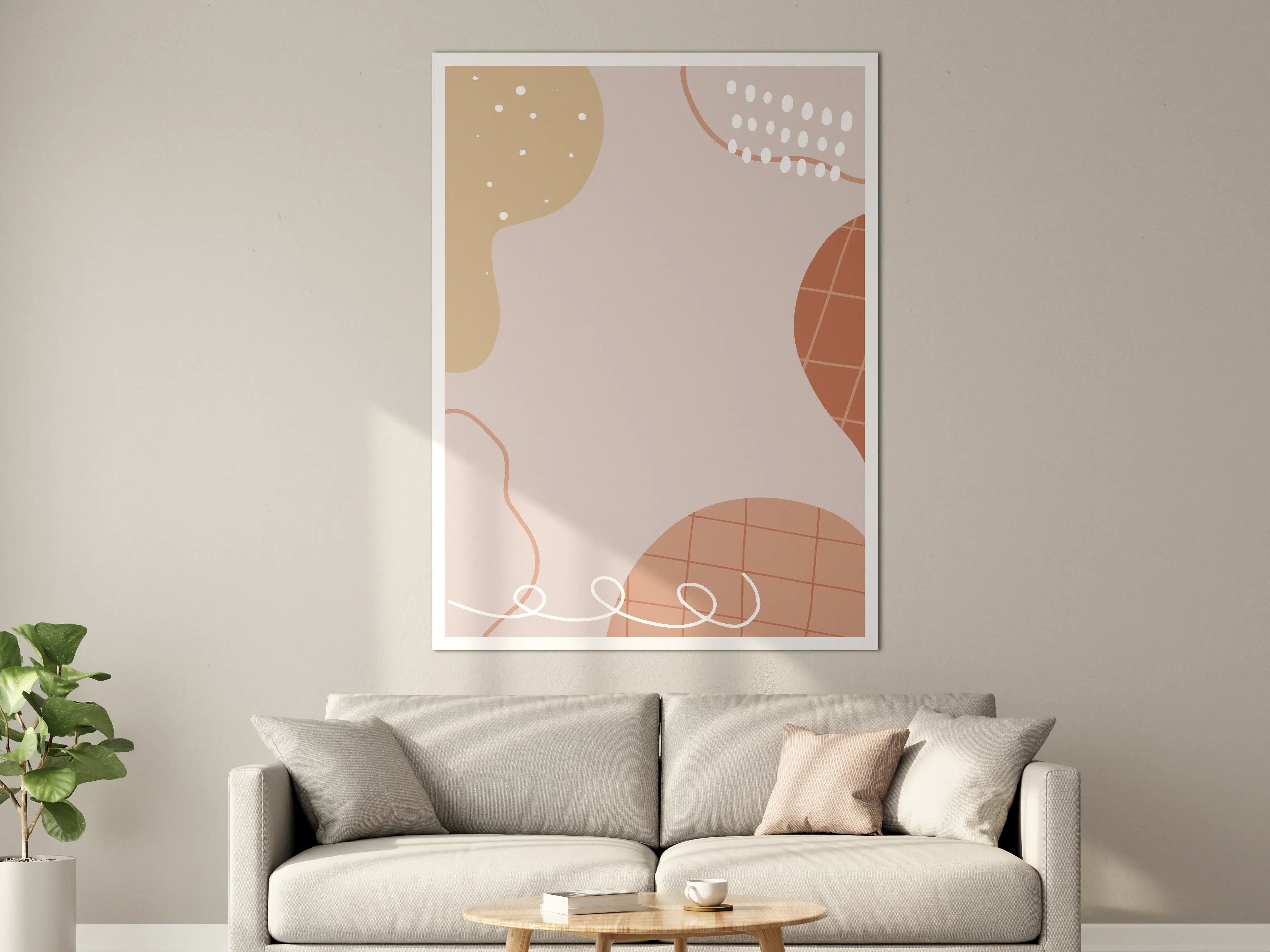 Große Wandbilder - Moderne abstrakte Pastell-Designs