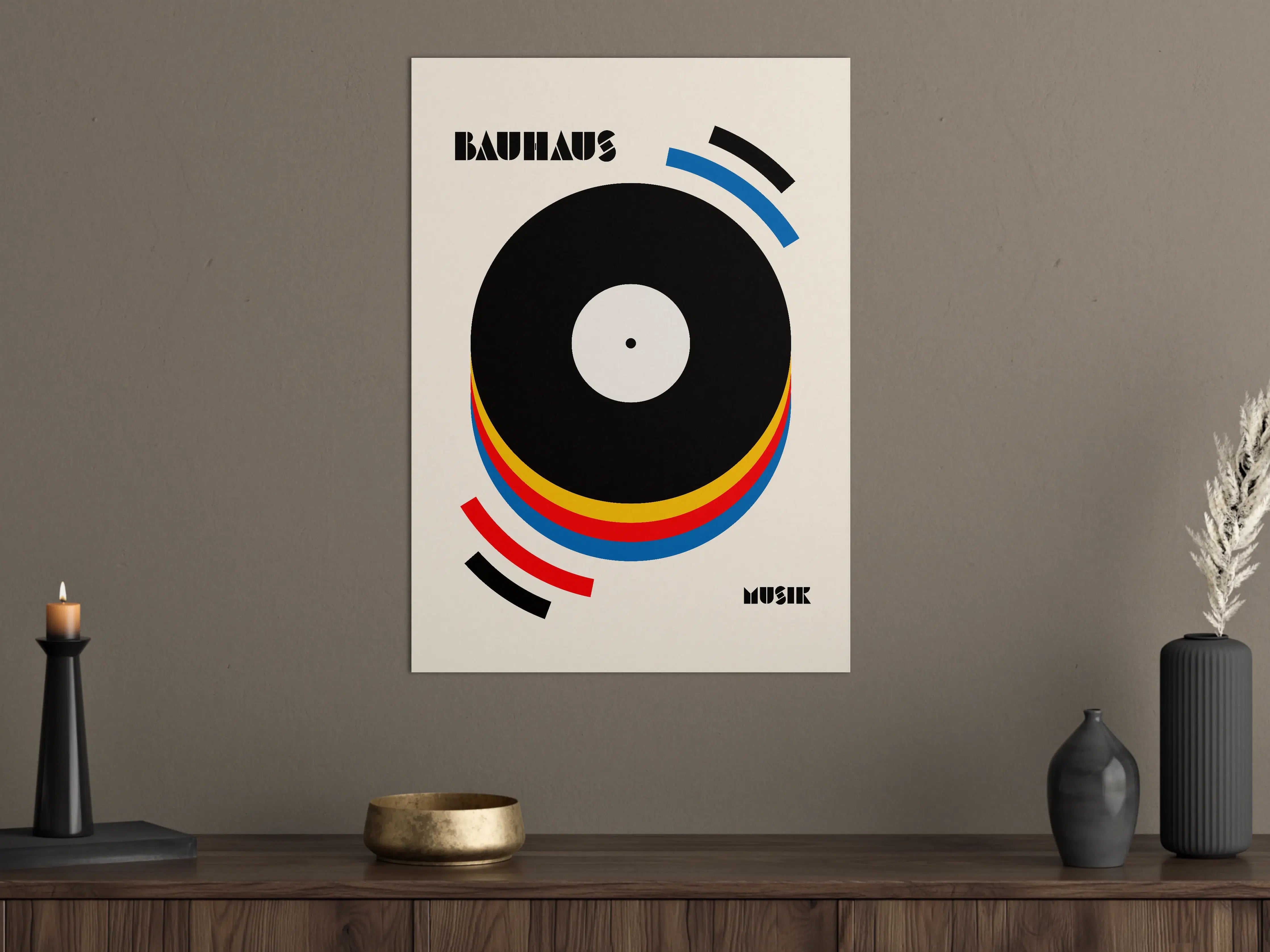 Große Wandbilder - Moderne abstrakte Plattencover-Grafik