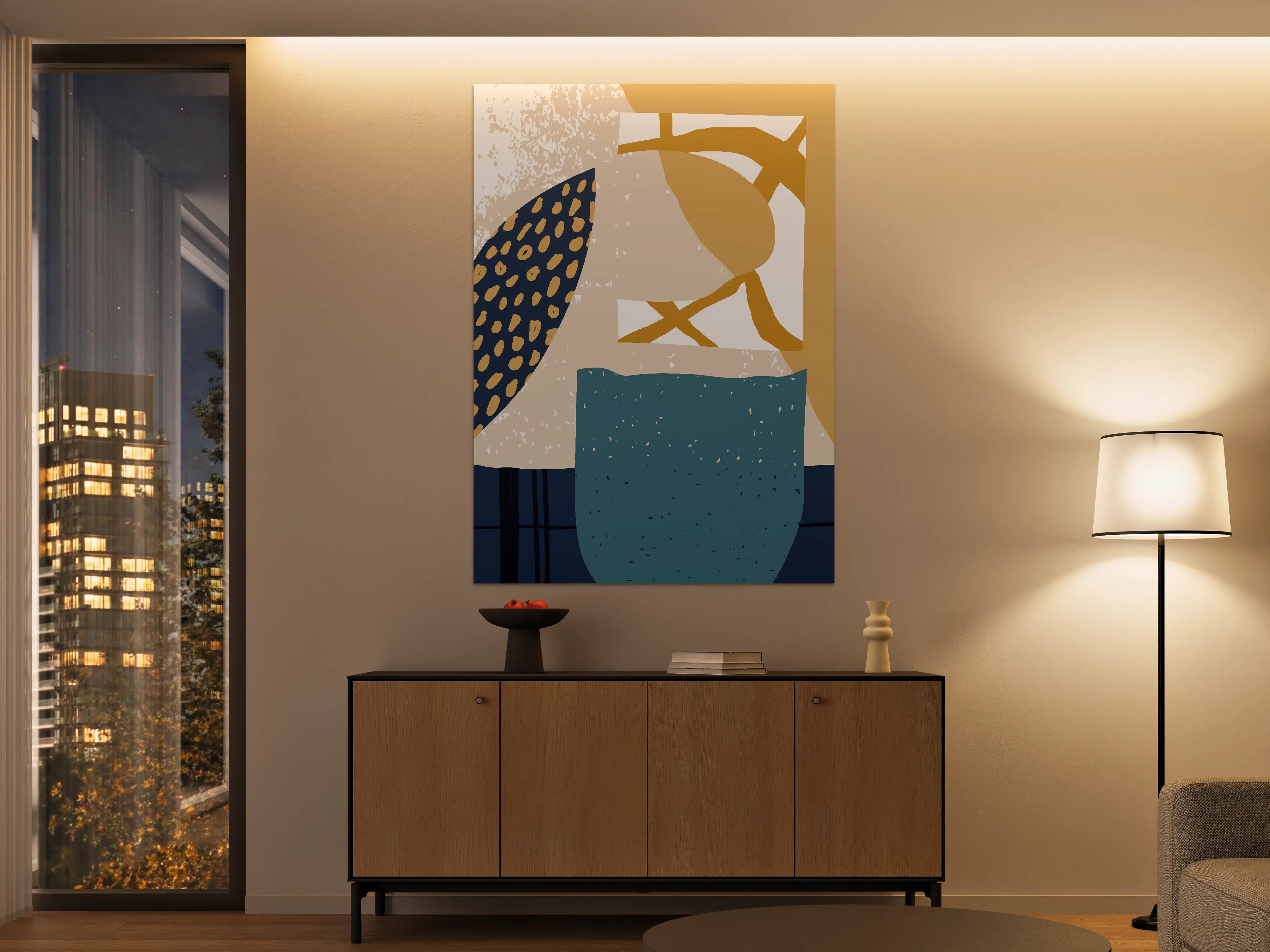 Große Wandbilder - Moderne abstrakte Wandkunst in edlen Erdtönen